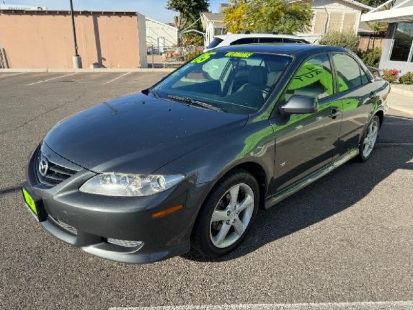 2005 Steel Gray Metallic /Two-Tone Gray Leather Seats Mazda Mazda6 s Sport Model (1YVHP80D155) with an 3.0L V6 DOHC 24V engine, 5-Speed Manual transmission, located at 940 North Main Street, Cedar City, UT, 84720, (435) 628-0023, 37.692936, -113.061897 - Photo#3