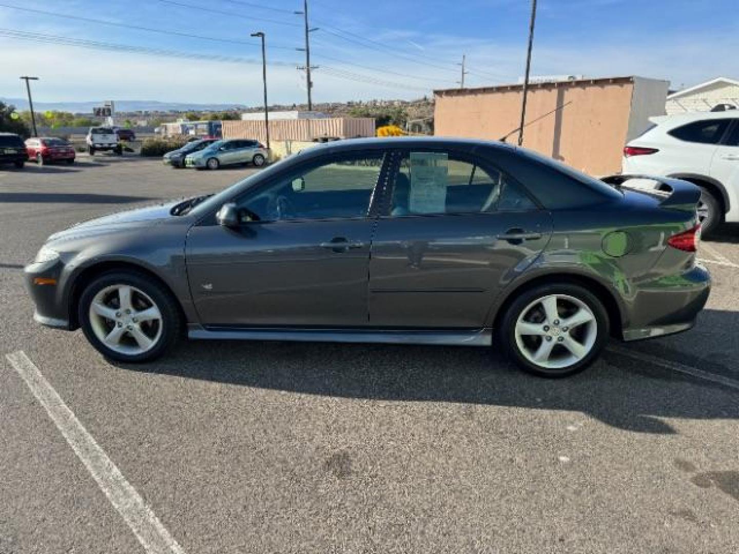 2005 Steel Gray Metallic /Two-Tone Gray Leather Seats Mazda Mazda6 s Sport Model (1YVHP80D155) with an 3.0L V6 DOHC 24V engine, 5-Speed Manual transmission, located at 940 North Main Street, Cedar City, UT, 84720, (435) 628-0023, 37.692936, -113.061897 - Photo#5