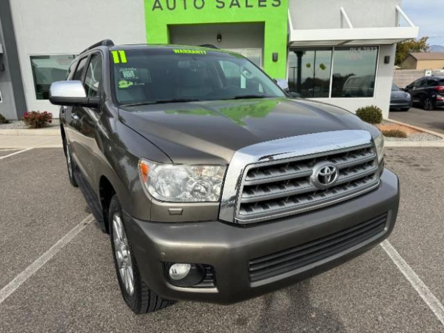 2011 Pyrite Mica /Sand Beige Leather Interior Toyota Sequoia Limited 2WD (5TDKY5G13BS) with an 5.7L V8 DOHC 32V engine, 6-Speed Automatic transmission, located at 1865 East Red Hills Pkwy, St. George, 84770, (435) 628-0023, 37.120850, -113.543640 - Photo#1