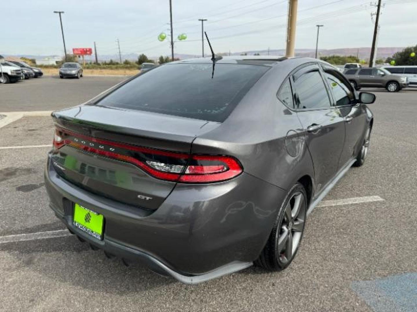 2016 Dark Grey /Black, leather Dodge Dart GT (1C3CDFEB6GD) with an 2.4L L4 DOHC 16V engine, 6-Speed Automatic transmission, located at 1865 East Red Hills Pkwy, St. George, 84770, (435) 628-0023, 37.120850, -113.543640 - Photo#9