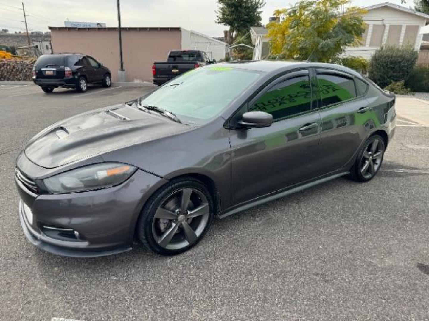 2016 Dark Grey /Black, leather Dodge Dart GT (1C3CDFEB6GD) with an 2.4L L4 DOHC 16V engine, 6-Speed Automatic transmission, located at 1865 East Red Hills Pkwy, St. George, 84770, (435) 628-0023, 37.120850, -113.543640 - Photo#4