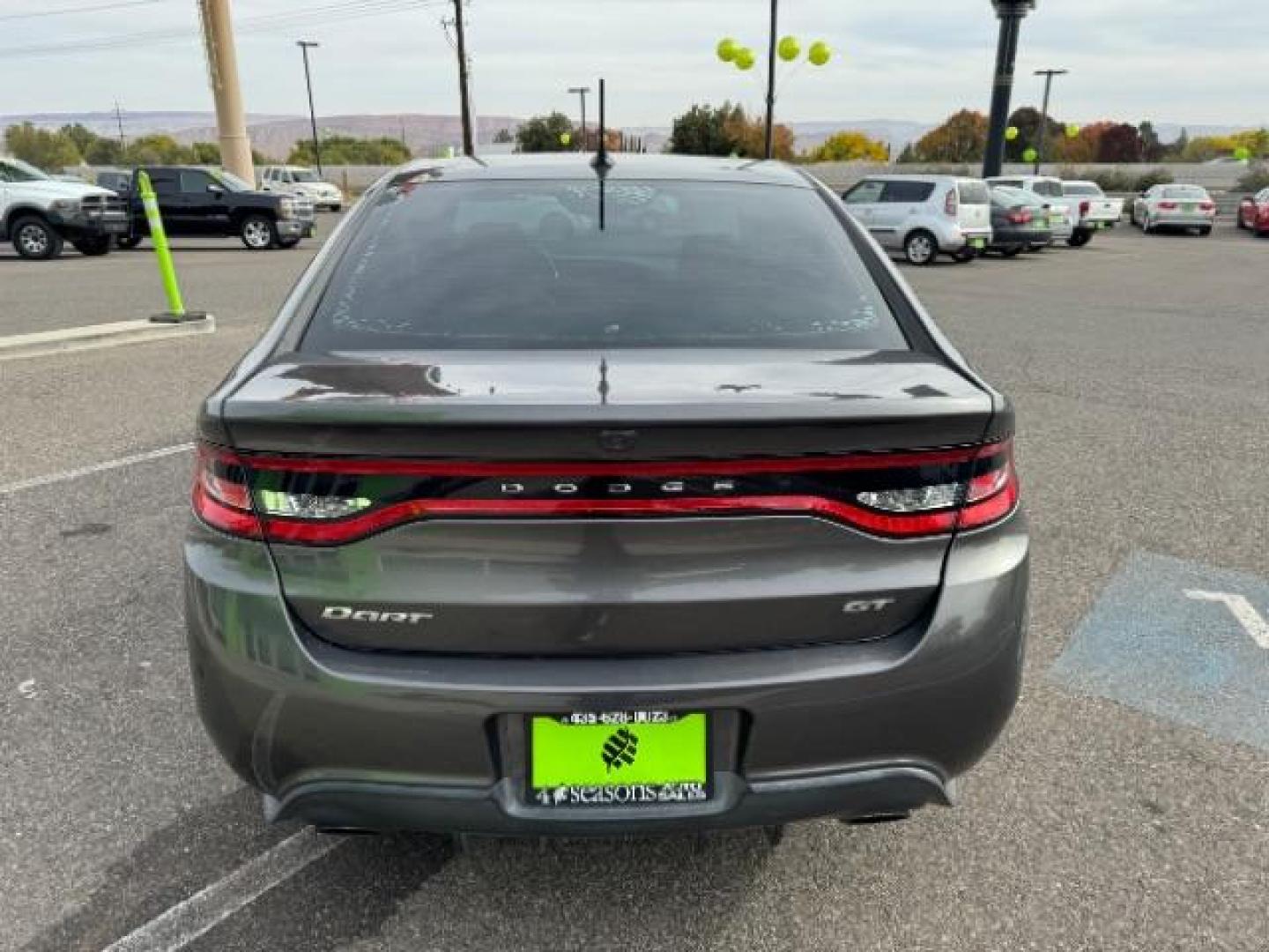 2016 Dark Grey /Black, leather Dodge Dart GT (1C3CDFEB6GD) with an 2.4L L4 DOHC 16V engine, 6-Speed Automatic transmission, located at 1865 East Red Hills Pkwy, St. George, 84770, (435) 628-0023, 37.120850, -113.543640 - Photo#8