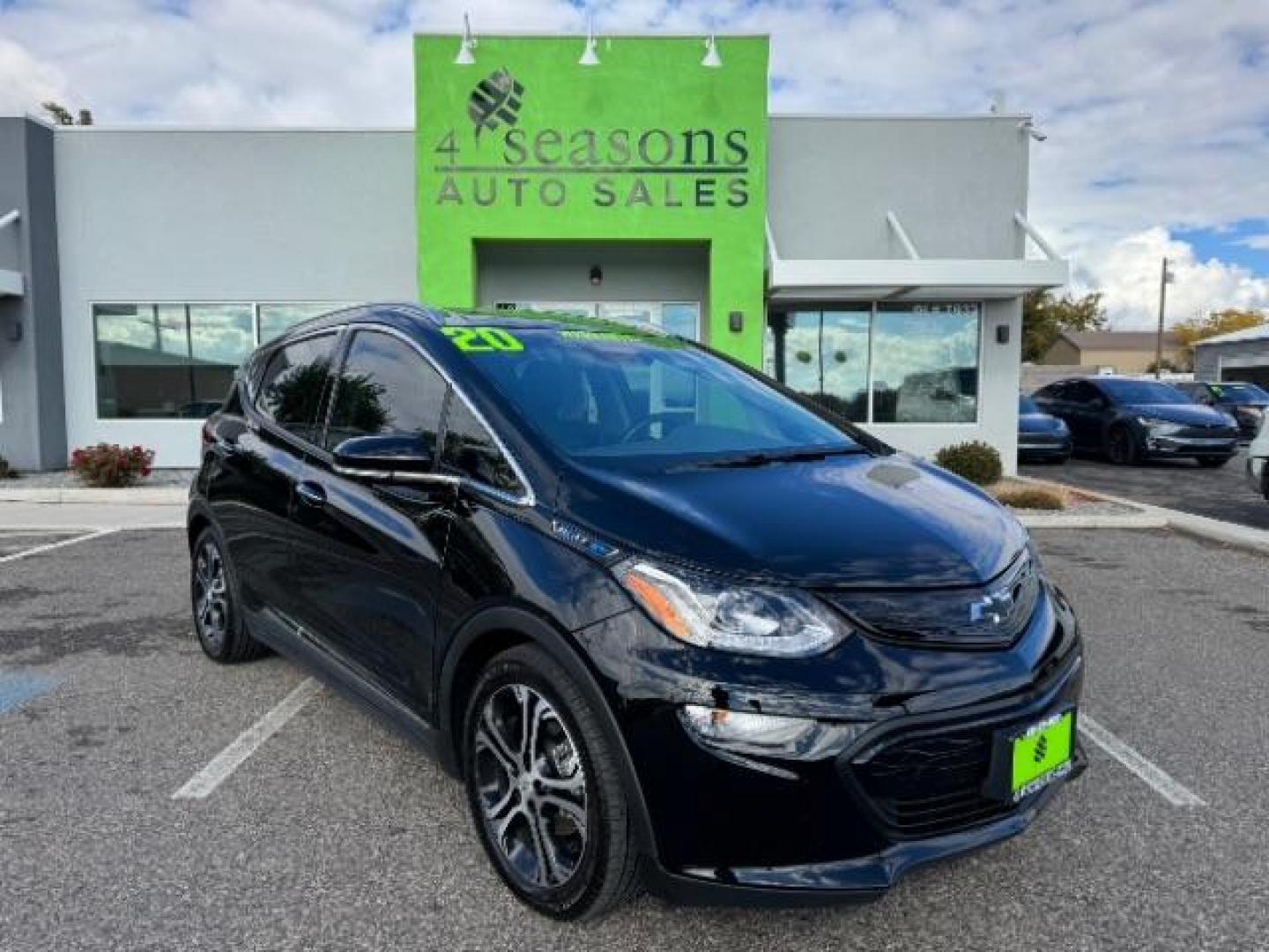 2020 Mosaic Black Metallic /Dark Galvanized Gray, leather Chevrolet Bolt EV Premier (1G1FZ6S06L4) with an ELECTRIC engine, 1-Speed Automatic transmission, located at 1865 East Red Hills Pkwy, St. George, 84770, (435) 628-0023, 37.120850, -113.543640 - Photo#0