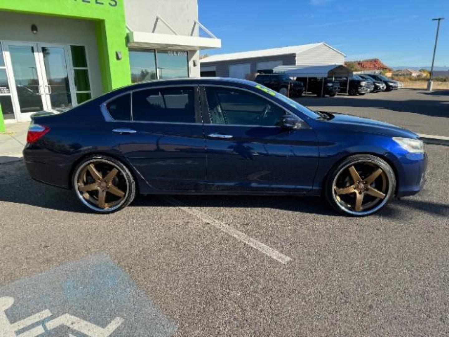 2015 Obsidian Blue Pearl /Black, cloth Honda Accord Sport Sedan CVT (1HGCR2F51FA) with an 2.4L L4 DOHC 16V engine, Continuously Variable Transmission transmission, located at 1865 East Red Hills Pkwy, St. George, 84770, (435) 628-0023, 37.120850, -113.543640 - Photo#9