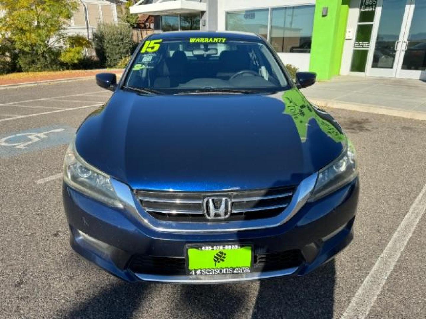 2015 Obsidian Blue Pearl /Black, cloth Honda Accord Sport Sedan CVT (1HGCR2F51FA) with an 2.4L L4 DOHC 16V engine, Continuously Variable Transmission transmission, located at 1865 East Red Hills Pkwy, St. George, 84770, (435) 628-0023, 37.120850, -113.543640 - Photo#2