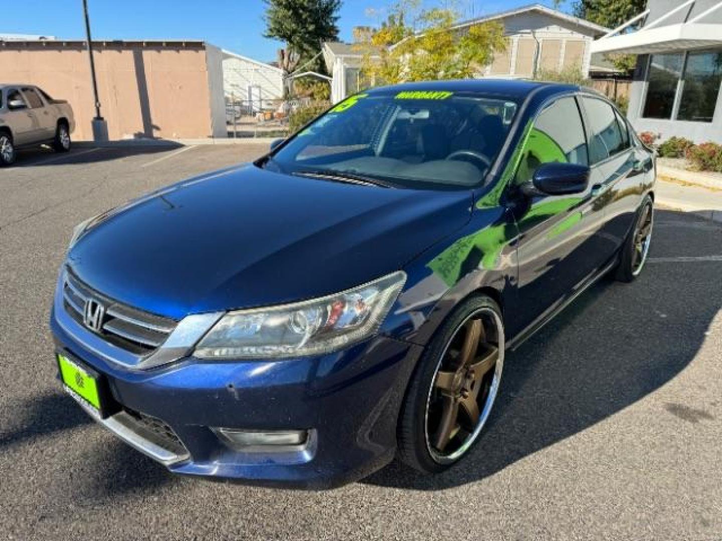 2015 Obsidian Blue Pearl /Black, cloth Honda Accord Sport Sedan CVT (1HGCR2F51FA) with an 2.4L L4 DOHC 16V engine, Continuously Variable Transmission transmission, located at 1865 East Red Hills Pkwy, St. George, 84770, (435) 628-0023, 37.120850, -113.543640 - Photo#3