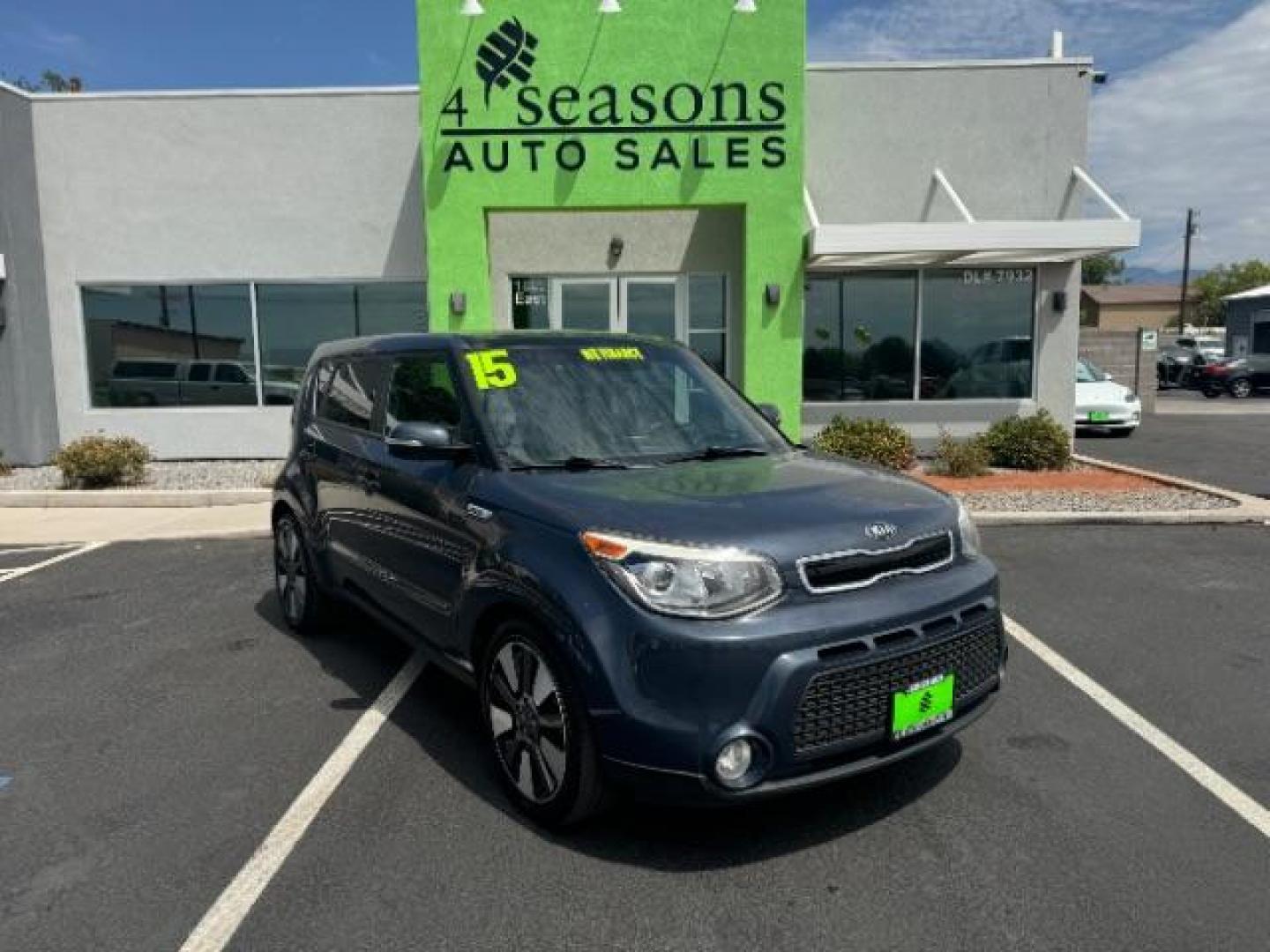 2015 Fathom Blue Kia Soul WAGON 4-DR (KNDJX3A58F7) with an 2.0L L4 DOHC 16V engine, 6-Speed Automatic transmission, located at 1865 East Red Hills Pkwy, St. George, 84770, (435) 628-0023, 37.120850, -113.543640 - Photo#0