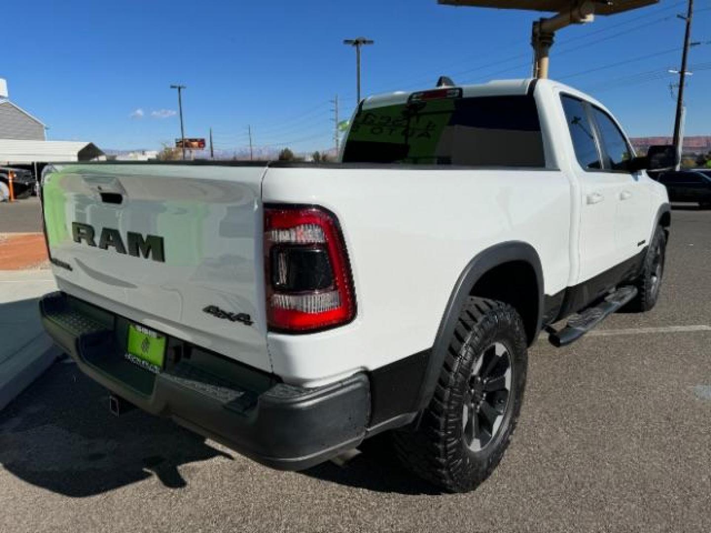 2019 White /Black RAM 1500 Rebel Quad Cab 4WD (1C6RRFEG5KN) with an 3.6L V6 DOHC 24V engine, 8-Speed Automatic transmission, located at 1865 East Red Hills Pkwy, St. George, 84770, (435) 628-0023, 37.120850, -113.543640 - Photo#7