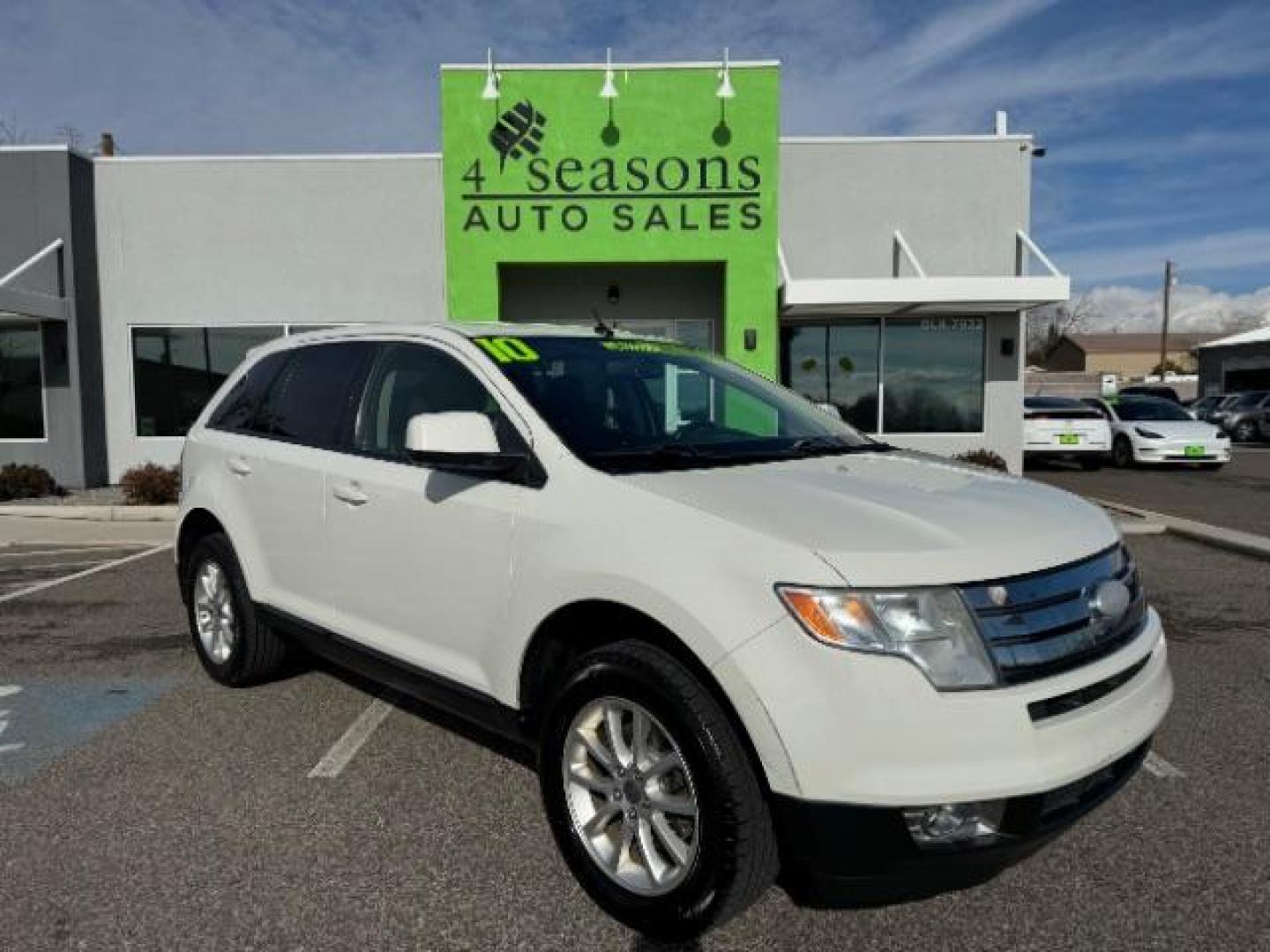 2010 White Platinum Tricoat Metallic /Charcoal Black Cloth Interior Ford Edge SEL AWD (2FMDK4JC9AB) with an 3.5L V6 DOHC 24V engine, 6-Speed Automatic transmission, located at 1865 East Red Hills Pkwy, St. George, 84770, (435) 628-0023, 37.120850, -113.543640 - Photo#0