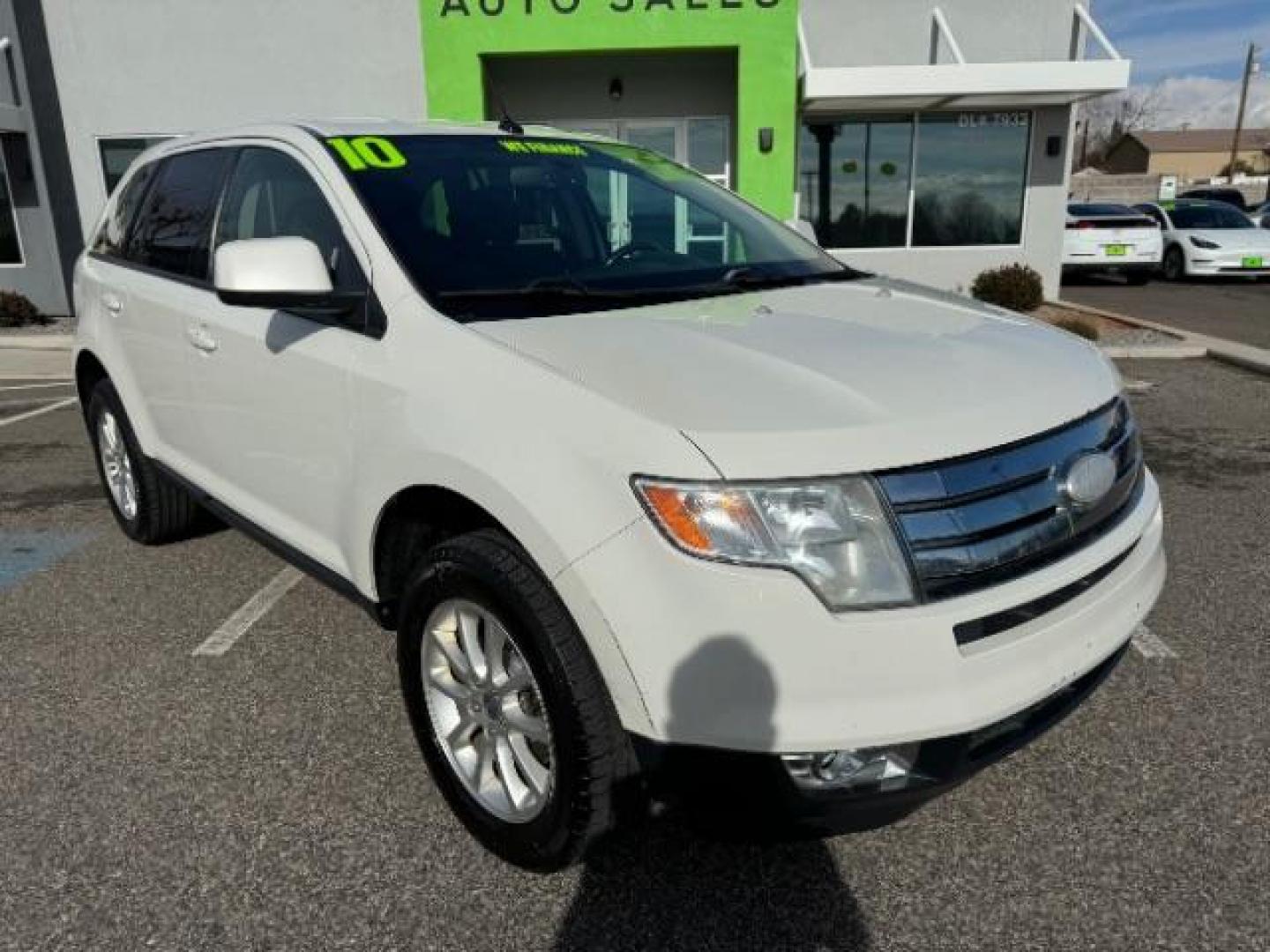 2010 White Platinum Tricoat Metallic /Charcoal Black Cloth Interior Ford Edge SEL AWD (2FMDK4JC9AB) with an 3.5L V6 DOHC 24V engine, 6-Speed Automatic transmission, located at 1865 East Red Hills Pkwy, St. George, 84770, (435) 628-0023, 37.120850, -113.543640 - Photo#1