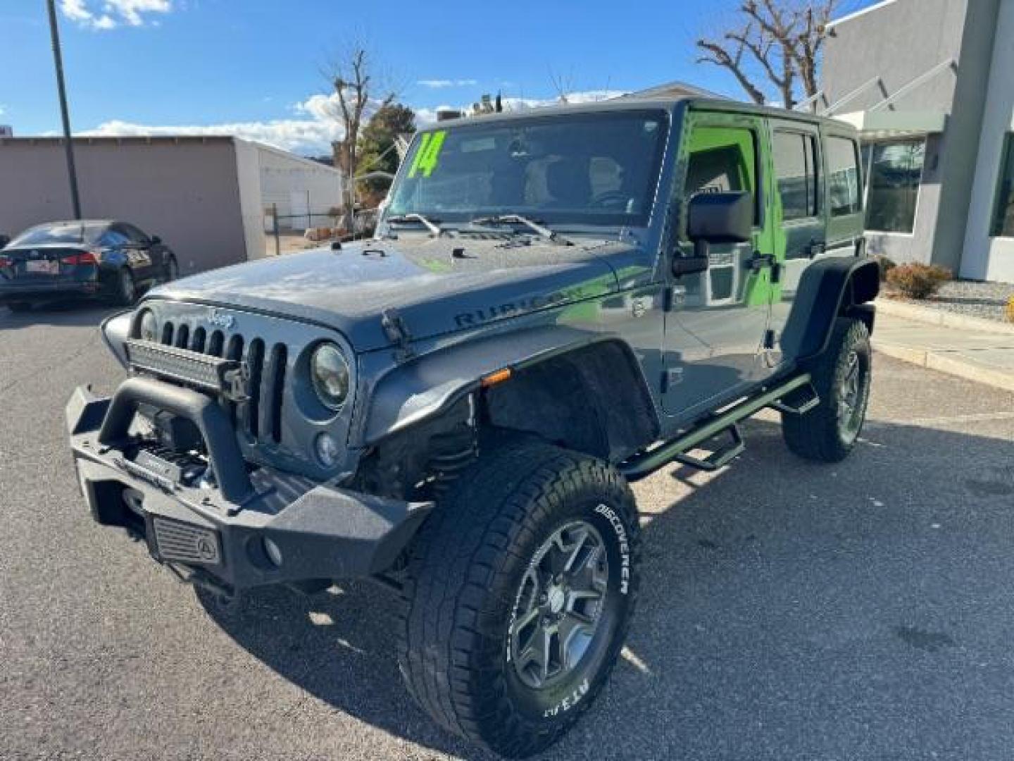 2014 Gray /Black Jeep Wrangler Unlimited Rubicon 4WD (1C4BJWFG6EL) with an 3.6L V6 DOHC 24V FFV engine, 5-Speed Automatic transmission, located at 940 North Main Street, Cedar City, UT, 84720, (435) 628-0023, 37.692936, -113.061897 - Photo#3