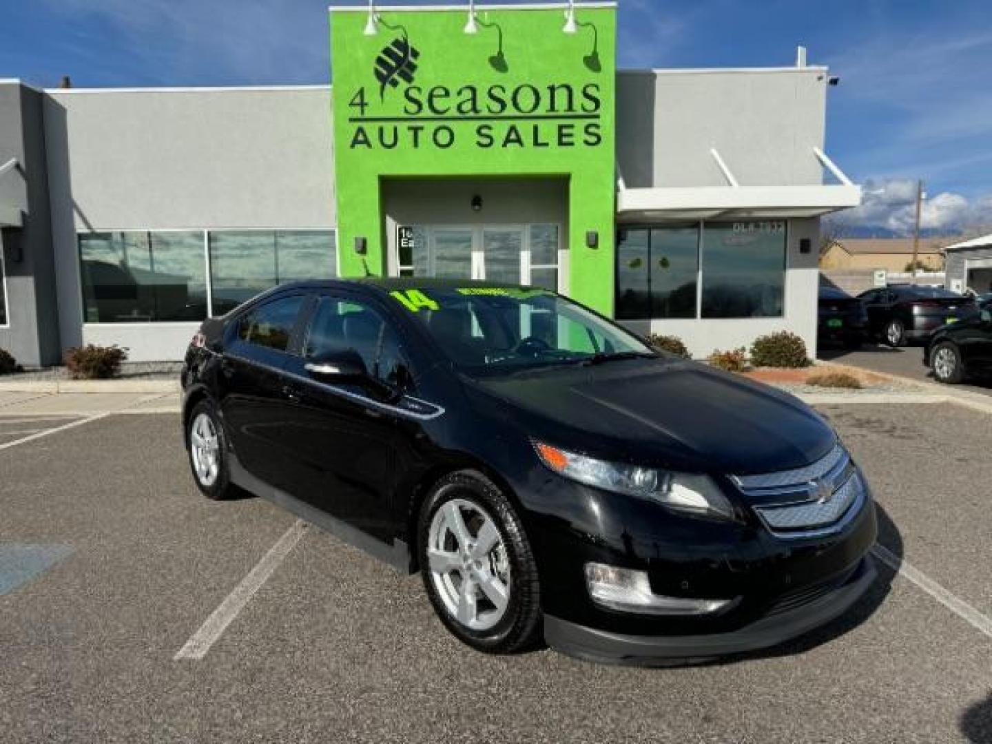 2014 Black /Black Leather Interior Chevrolet Volt Premium (1G1RB6E44EU) with an ELECTRIC engine, Continuously Variable Transmission transmission, located at 940 North Main Street, Cedar City, UT, 84720, (435) 628-0023, 37.692936, -113.061897 - Photo#0