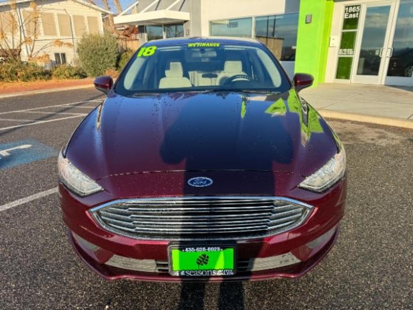 2018 Burgundy Velvet Metallic Tinted Clearcoat /Medium Light Stone, cloth Ford Fusion SE (3FA6P0H75JR) with an 2.5L L4 DOHC 16V engine, 6-Speed Automatic transmission, located at 1865 East Red Hills Pkwy, St. George, 84770, (435) 628-0023, 37.120850, -113.543640 - Photo#2