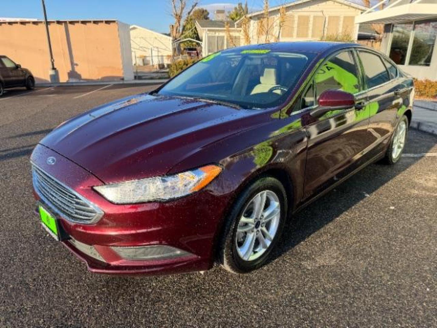 2018 Burgundy Velvet Metallic Tinted Clearcoat /Medium Light Stone, cloth Ford Fusion SE (3FA6P0H75JR) with an 2.5L L4 DOHC 16V engine, 6-Speed Automatic transmission, located at 1865 East Red Hills Pkwy, St. George, 84770, (435) 628-0023, 37.120850, -113.543640 - Photo#3