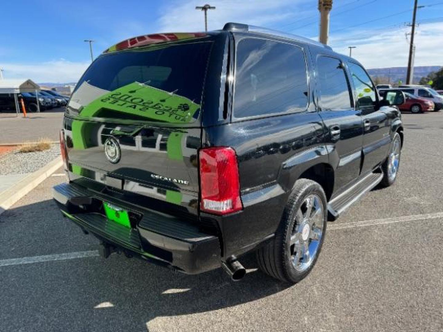 2003 Sable Black /Shale Leather Cadillac Escalade 2WD (1GYEC63T93R) with an 5.3L V8 OHV 16V engine, 4-Speed Automatic transmission, located at 1865 East Red Hills Pkwy, St. George, 84770, (435) 628-0023, 37.120850, -113.543640 - Photo#10