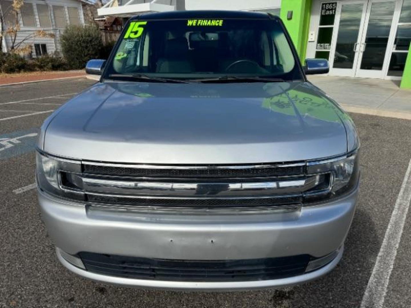 2015 Ingot Silver Metallic /Charcoal Black, leather Ford Flex SEL FWD (2FMGK5C88FB) with an 3.5L V6 DOHC 24V engine, 6-Speed Automatic Overdrive transmission, located at 1865 East Red Hills Pkwy, St. George, 84770, (435) 628-0023, 37.120850, -113.543640 - Photo#2