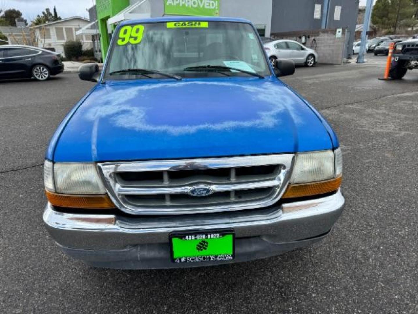 1999 Bright Atlantic Blue Clearcoat Metallic /Medium Graphite Cloth Ford Ranger XL SuperCab 2WD (1FTYR14V0XT) with an 3.0L V6 OHV 12V FFV engine, 4-Speed Automatic transmission, located at 1865 East Red Hills Pkwy, St. George, 84770, (435) 628-0023, 37.120850, -113.543640 - Photo#1