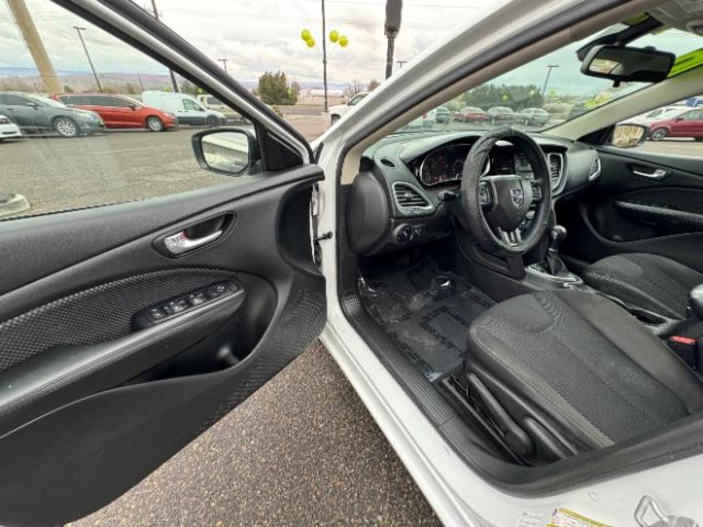 2016 White /Black, premium cloth Dodge Dart SXT (1C3CDFBB1GD) with an 2.4L L4 DOHC 16V engine, 6-Speed Automatic transmission, located at 940 North Main Street, Cedar City, UT, 84720, (435) 628-0023, 37.692936, -113.061897 - Photo#16