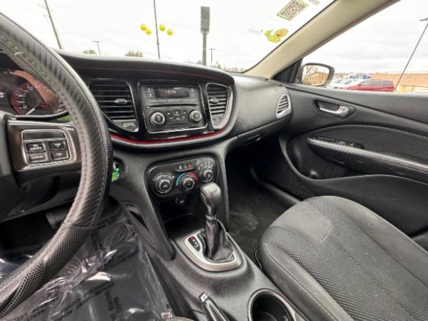 2016 White /Black, premium cloth Dodge Dart SXT (1C3CDFBB1GD) with an 2.4L L4 DOHC 16V engine, 6-Speed Automatic transmission, located at 940 North Main Street, Cedar City, UT, 84720, (435) 628-0023, 37.692936, -113.061897 - Photo#19