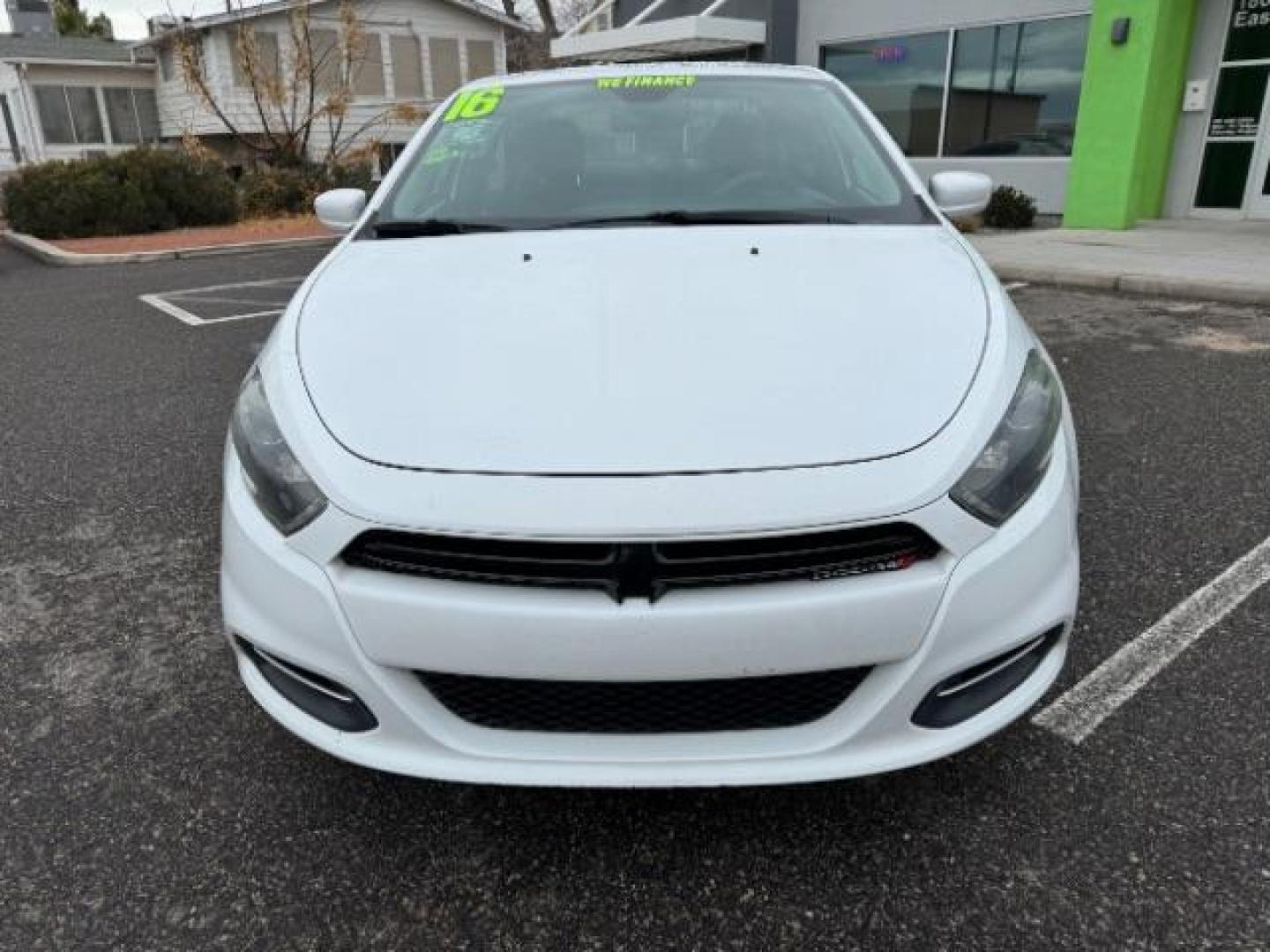 2016 White /Black, premium cloth Dodge Dart SXT (1C3CDFBB1GD) with an 2.4L L4 DOHC 16V engine, 6-Speed Automatic transmission, located at 940 North Main Street, Cedar City, UT, 84720, (435) 628-0023, 37.692936, -113.061897 - Photo#2