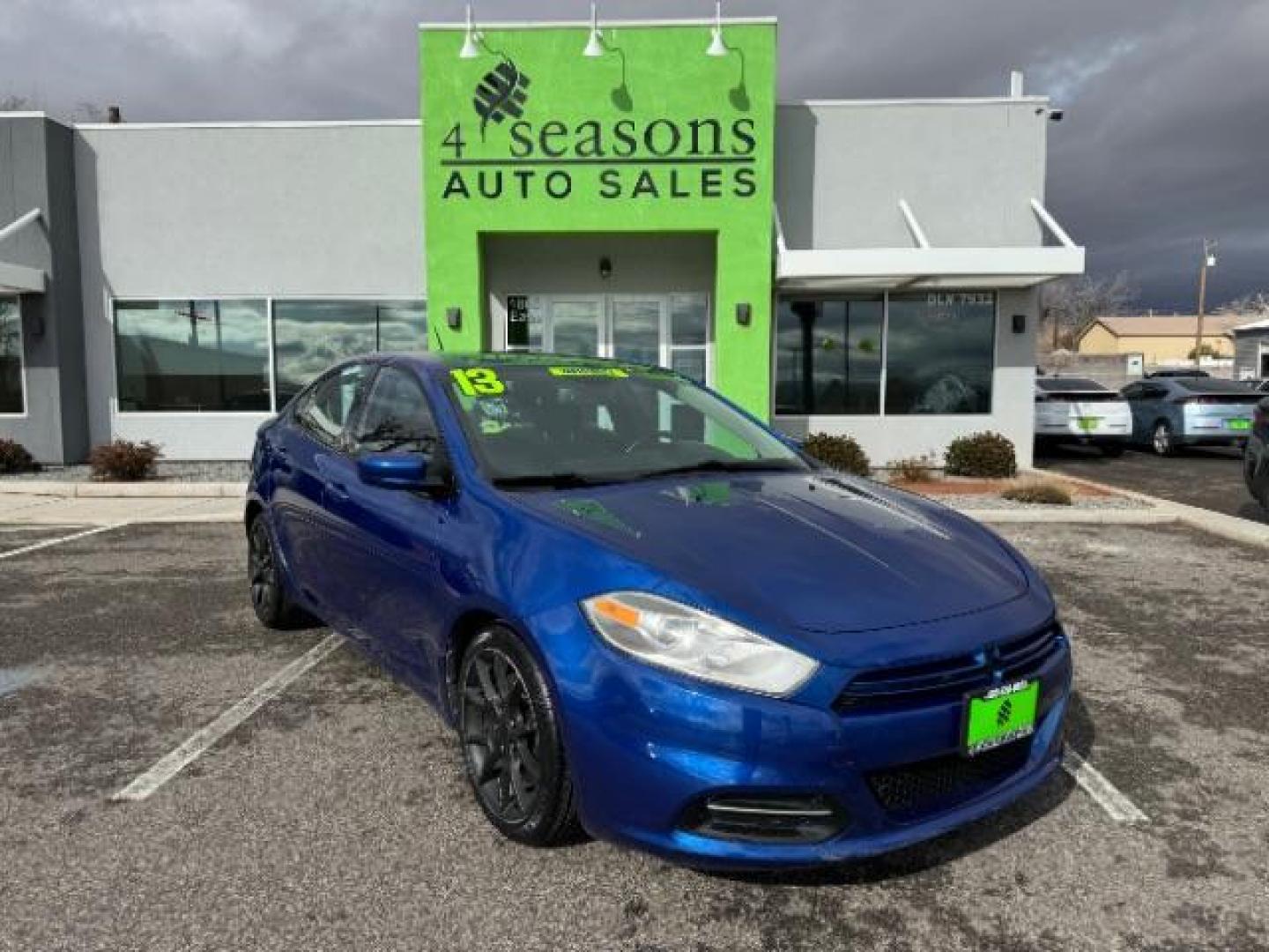 2013 True Blue Pearl /Black Cloth Interior Dodge Dart SXT (1C3CDFBA6DD) with an 2.0L L4 DOHC 16V TURBO engine, 6-Speed Automatic transmission, located at 1865 East Red Hills Pkwy, St. George, 84770, (435) 628-0023, 37.120850, -113.543640 - Photo#0