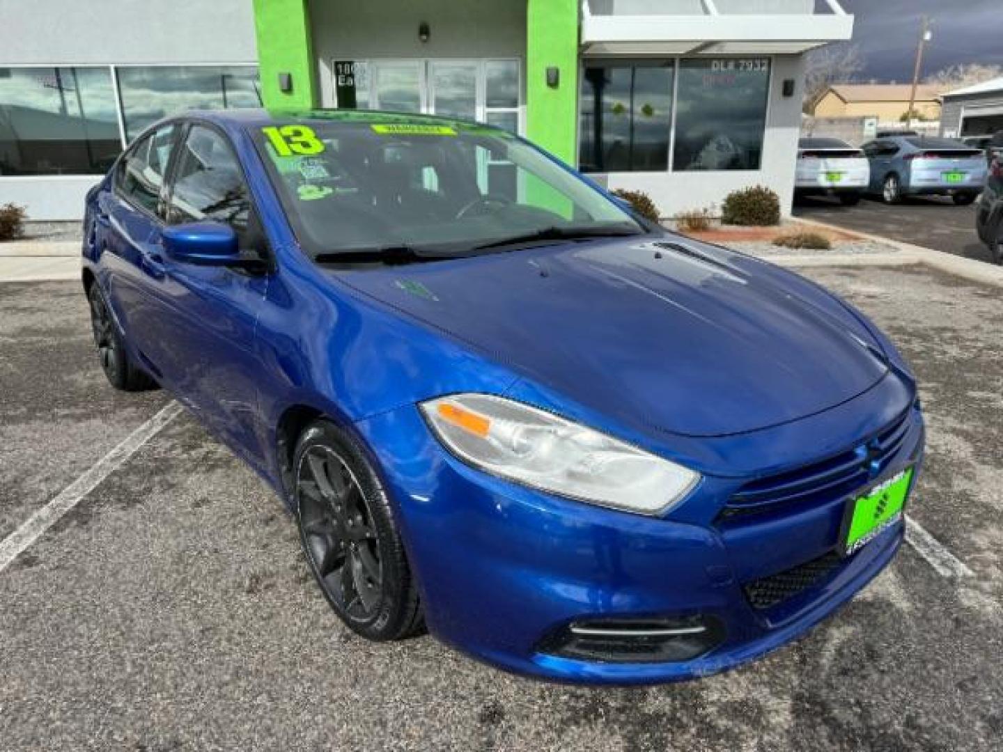 2013 True Blue Pearl /Black Cloth Interior Dodge Dart SXT (1C3CDFBA6DD) with an 2.0L L4 DOHC 16V TURBO engine, 6-Speed Automatic transmission, located at 1865 East Red Hills Pkwy, St. George, 84770, (435) 628-0023, 37.120850, -113.543640 - Photo#1