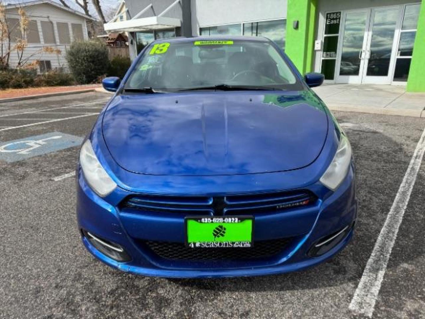 2013 True Blue Pearl /Black Cloth Interior Dodge Dart SXT (1C3CDFBA6DD) with an 2.0L L4 DOHC 16V TURBO engine, 6-Speed Automatic transmission, located at 1865 East Red Hills Pkwy, St. George, 84770, (435) 628-0023, 37.120850, -113.543640 - Photo#2