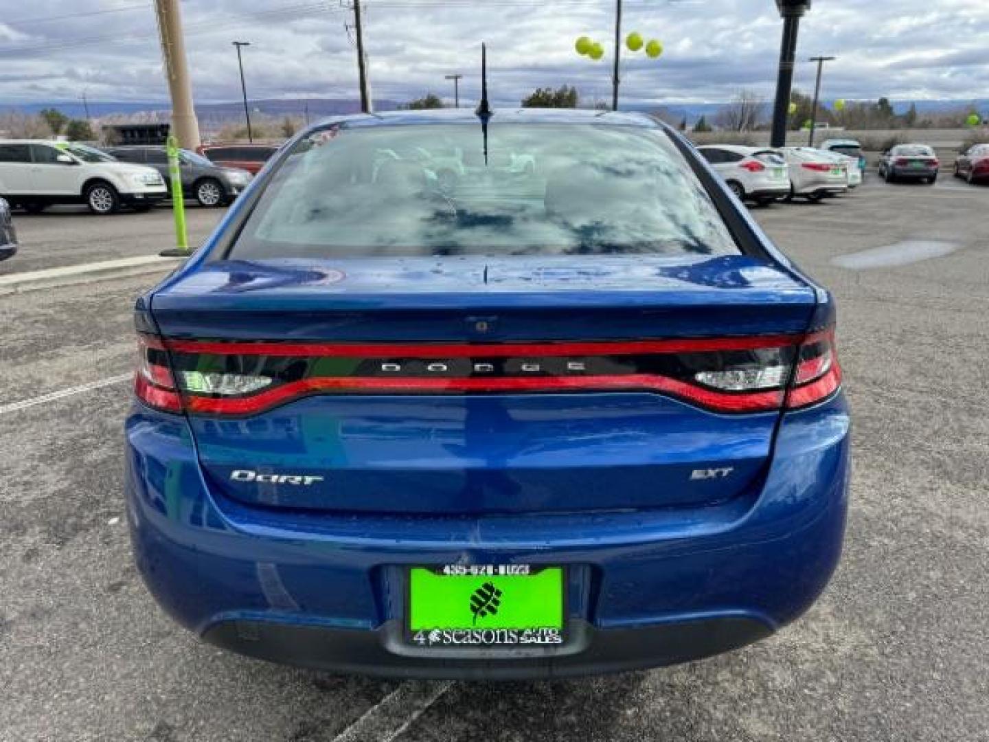 2013 True Blue Pearl /Black Cloth Interior Dodge Dart SXT (1C3CDFBA6DD) with an 2.0L L4 DOHC 16V TURBO engine, 6-Speed Automatic transmission, located at 1865 East Red Hills Pkwy, St. George, 84770, (435) 628-0023, 37.120850, -113.543640 - Photo#7