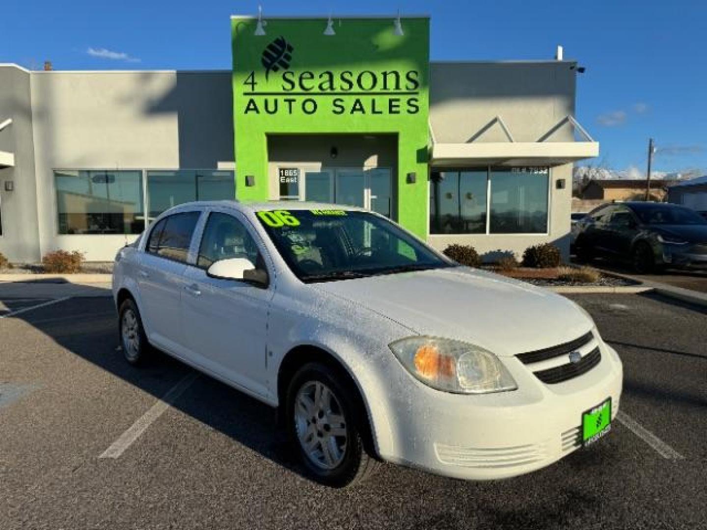 2006 Summit White /Neutral Cloth Interior Chevrolet Cobalt LS Sedan (1G1AK55F667) with an 2.2L L4 DOHC 16V engine, 4-Speed Automatic transmission, located at 940 North Main Street, Cedar City, UT, 84720, (435) 628-0023, 37.692936, -113.061897 - Photo#0