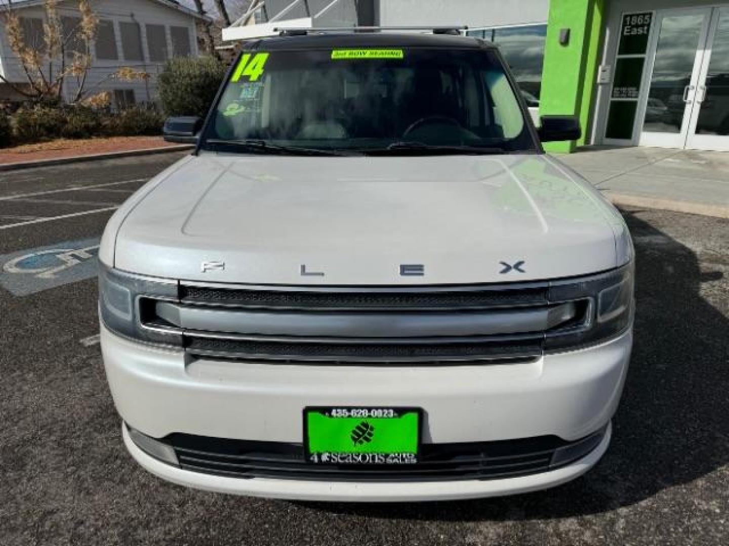 2014 White Platinum Met TC /Charcoal Black Ford Flex Limited AWD w/EcoBoost (2FMHK6DTXEB) with an 3.5L V6 DOHC 24V engine, 6-Speed Automatic Overdrive transmission, located at 1865 East Red Hills Pkwy, St. George, 84770, (435) 628-0023, 37.120850, -113.543640 - We specialize in helping ALL people get the best financing available. No matter your credit score, good, bad or none we can get you an amazing rate. Had a bankruptcy, divorce, or repossessions? We give you the green light to get your credit back on the road. Low down and affordable payments that fit - Photo#2