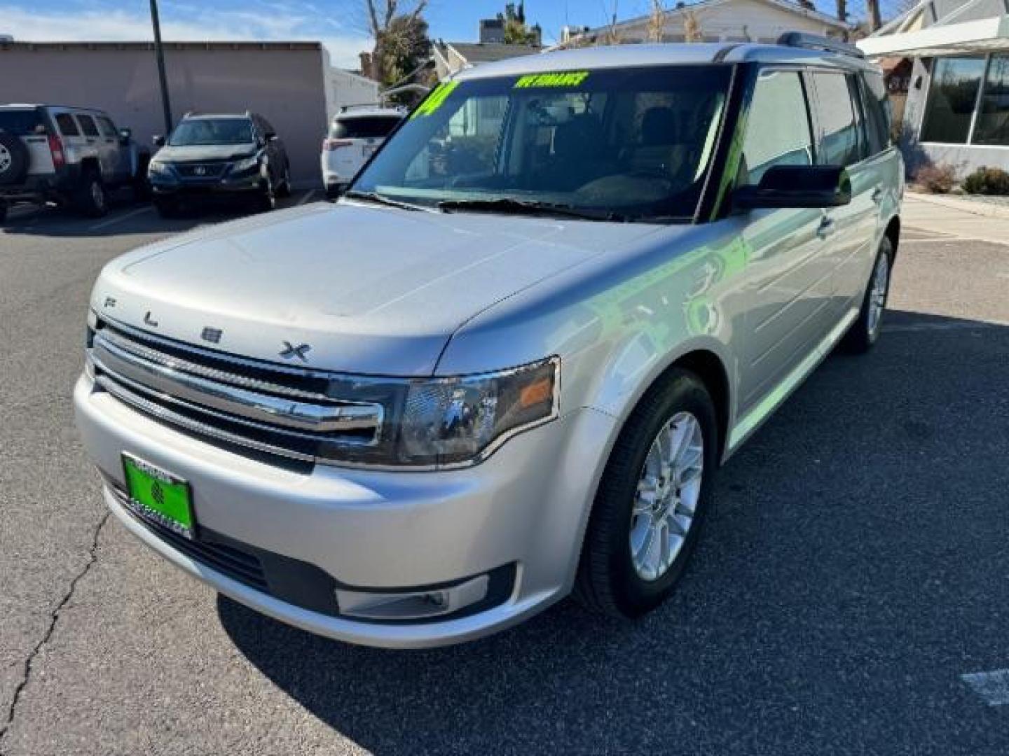 2014 Ingot Silver Metallic /Charcoal Black Ford Flex SEL FWD (2FMGK5C85EB) with an 3.5L V6 DOHC 24V engine, 6-Speed Automatic Overdrive transmission, located at 940 North Main Street, Cedar City, UT, 84720, (435) 628-0023, 37.692936, -113.061897 - Photo#3