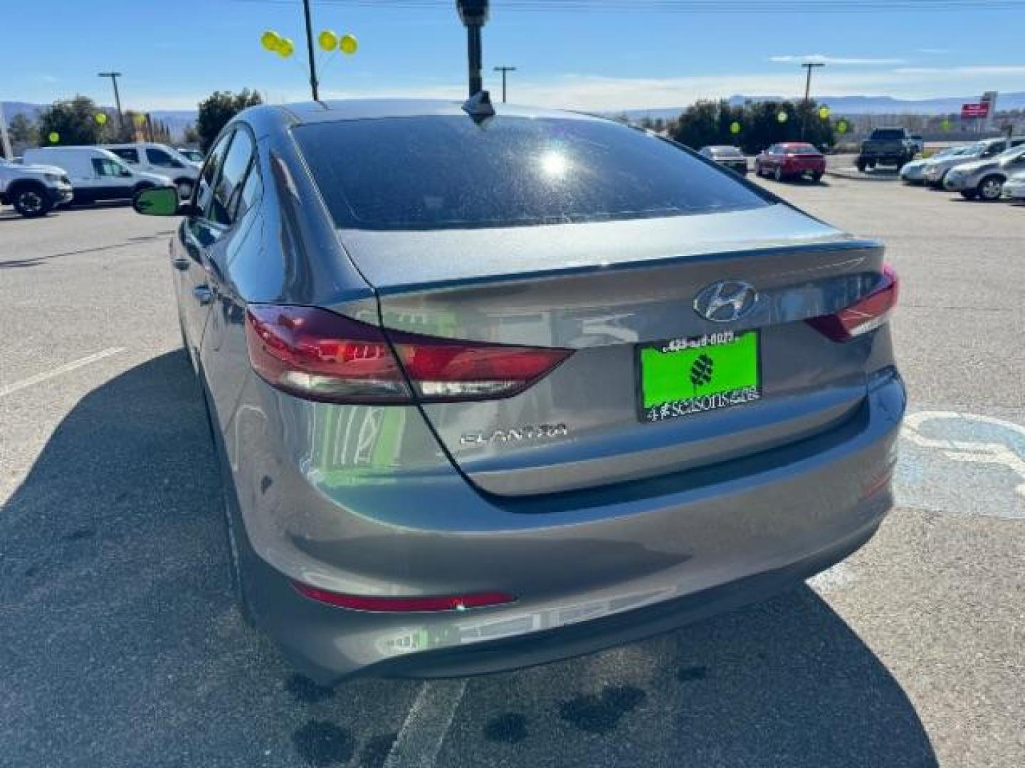 2018 Galactic Gray /Gray, leather Hyundai Elantra Limited (5NPD84LF5JH) with an 1.8L L4 DOHC 16V engine, 6-Speed Automatic transmission, located at 1865 East Red Hills Pkwy, St. George, 84770, (435) 628-0023, 37.120850, -113.543640 - Photo#7