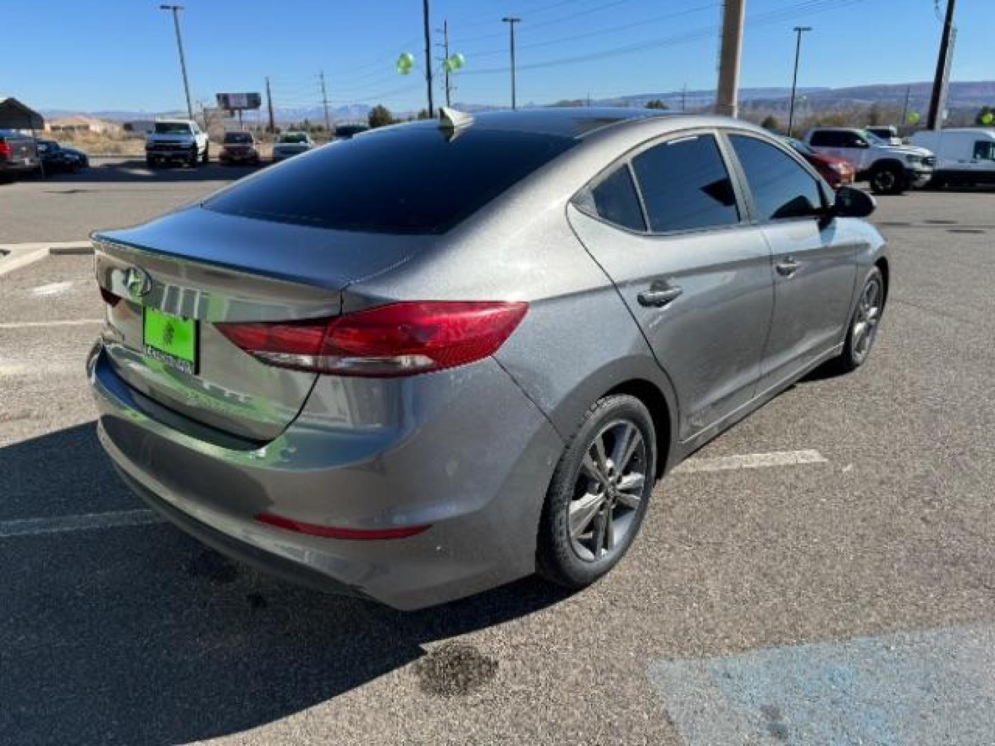 2018 Galactic Gray /Gray, leather Hyundai Elantra Limited (5NPD84LF5JH) with an 1.8L L4 DOHC 16V engine, 6-Speed Automatic transmission, located at 1865 East Red Hills Pkwy, St. George, 84770, (435) 628-0023, 37.120850, -113.543640 - Photo#9