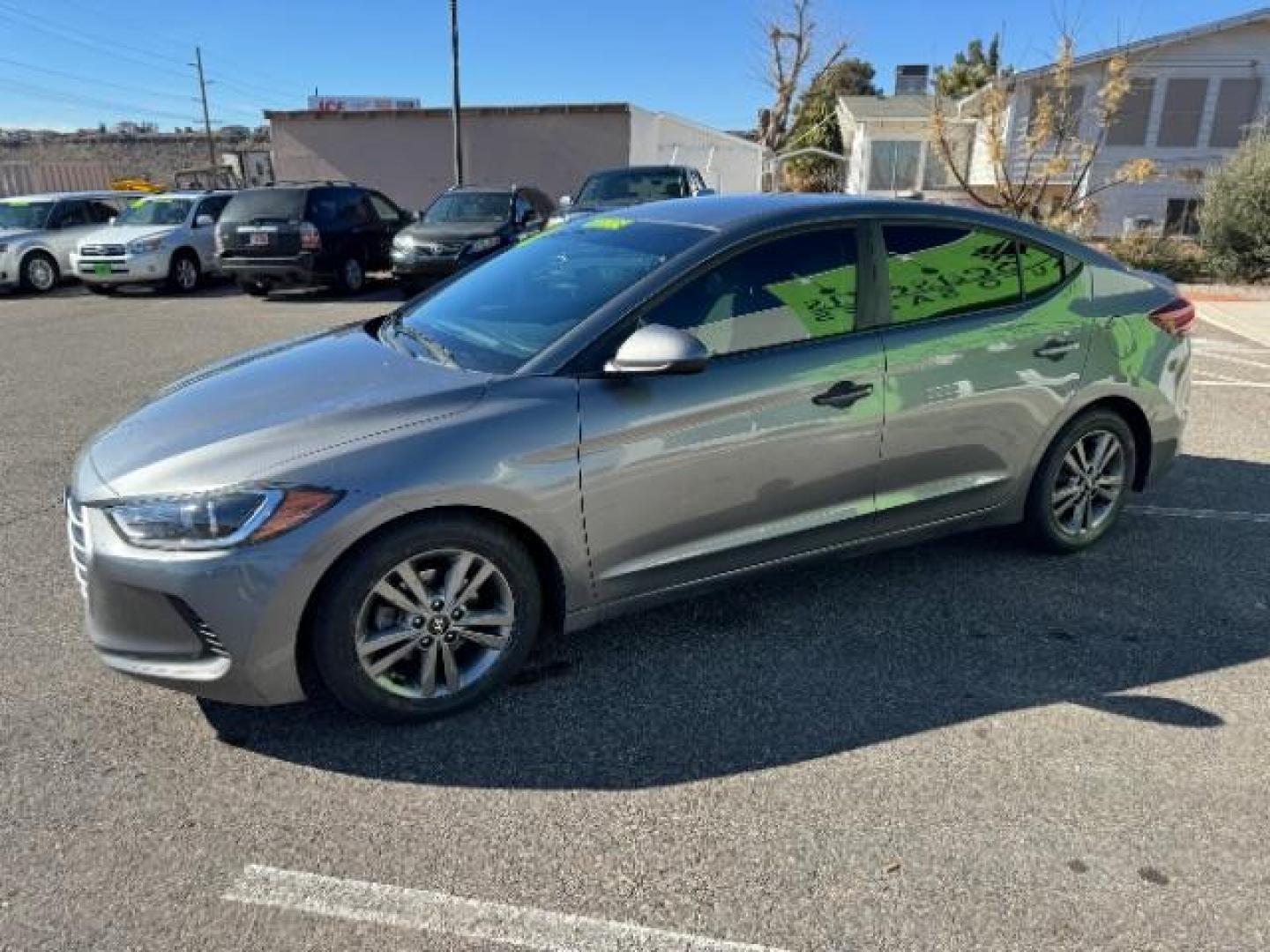 2018 Galactic Gray /Gray, leather Hyundai Elantra Limited (5NPD84LF5JH) with an 1.8L L4 DOHC 16V engine, 6-Speed Automatic transmission, located at 1865 East Red Hills Pkwy, St. George, 84770, (435) 628-0023, 37.120850, -113.543640 - Photo#4