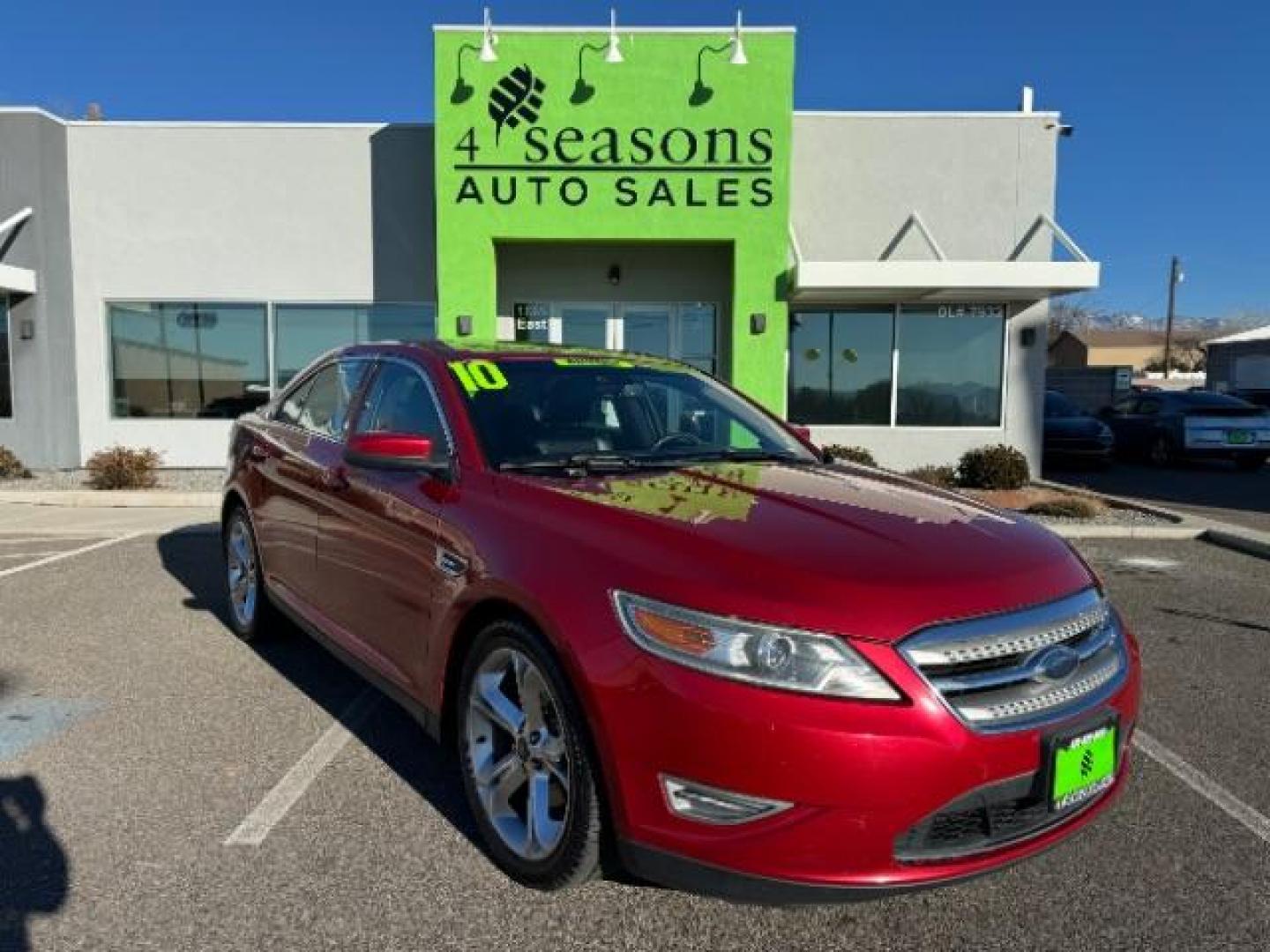 2010 Red /Charcoal Black Leather Interior Ford Taurus SHO AWD (1FAHP2KT5AG) with an 3.5L V6 DOHC 24V engine, 6-Speed Automatic transmission, located at 1865 East Red Hills Pkwy, St. George, 84770, (435) 628-0023, 37.120850, -113.543640 - Photo#0