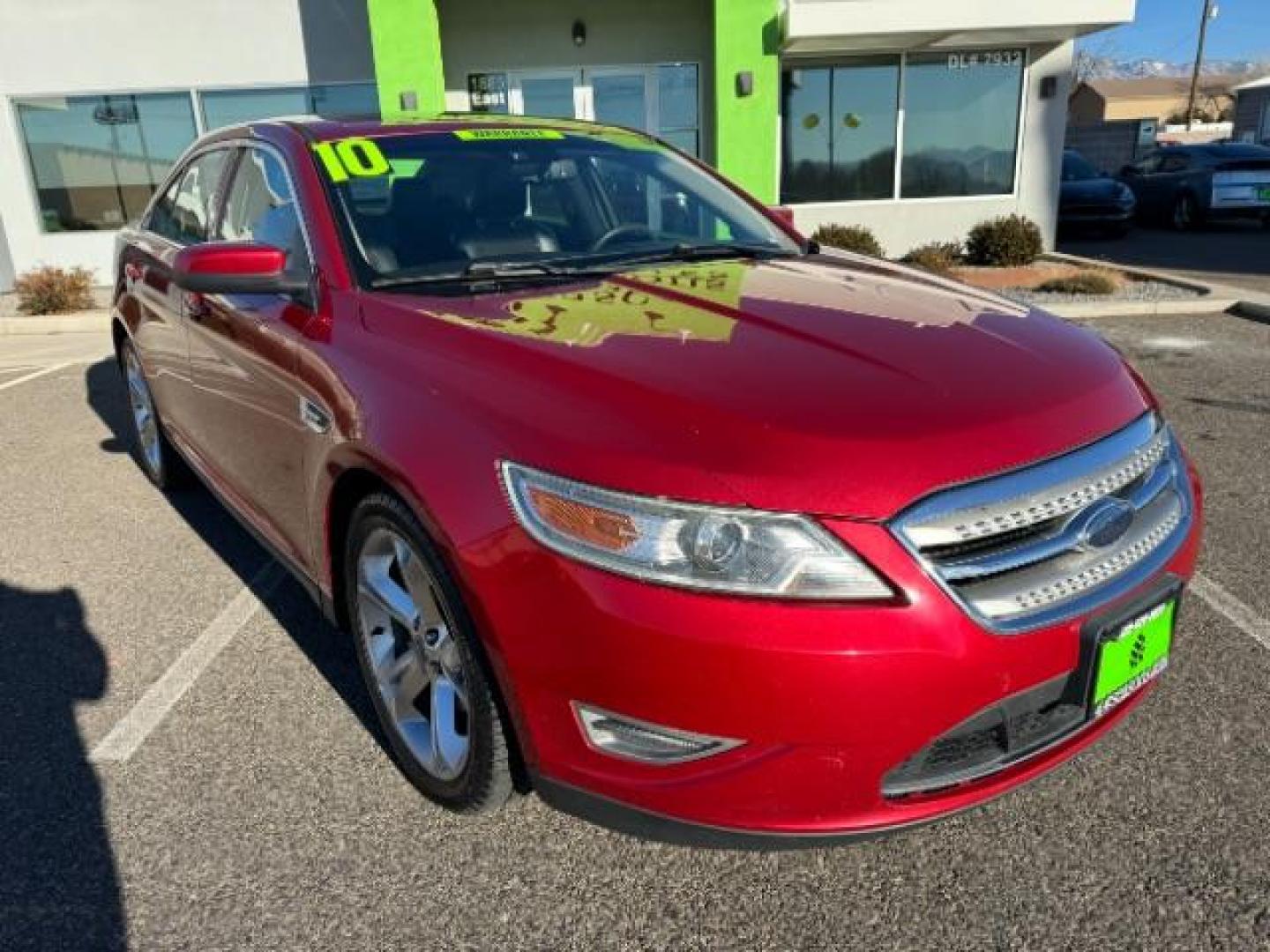 2010 Candy Red Metallic Paint /Charcoal Black/Umber Leather Interior Ford Taurus SHO AWD (1FAHP2KT5AG) with an 3.5L V6 DOHC 24V engine, 6-Speed Automatic transmission, located at 940 North Main Street, Cedar City, UT, 84720, (435) 628-0023, 37.692936, -113.061897 - Photo#1