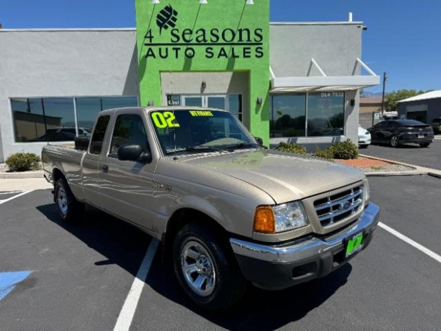 2002 Harvest Gold Metalli /Medium Prairie Tan C Ford Ranger XLT SuperCab 2WD - 3 (1FTYR44V22P) with an 3.0L V6 OHV 12V FFV engine, 5-Speed Automatic transmission, located at 1865 East Red Hills Pkwy, St. George, 84770, (435) 628-0023, 37.120850, -113.543640 - Photo#0