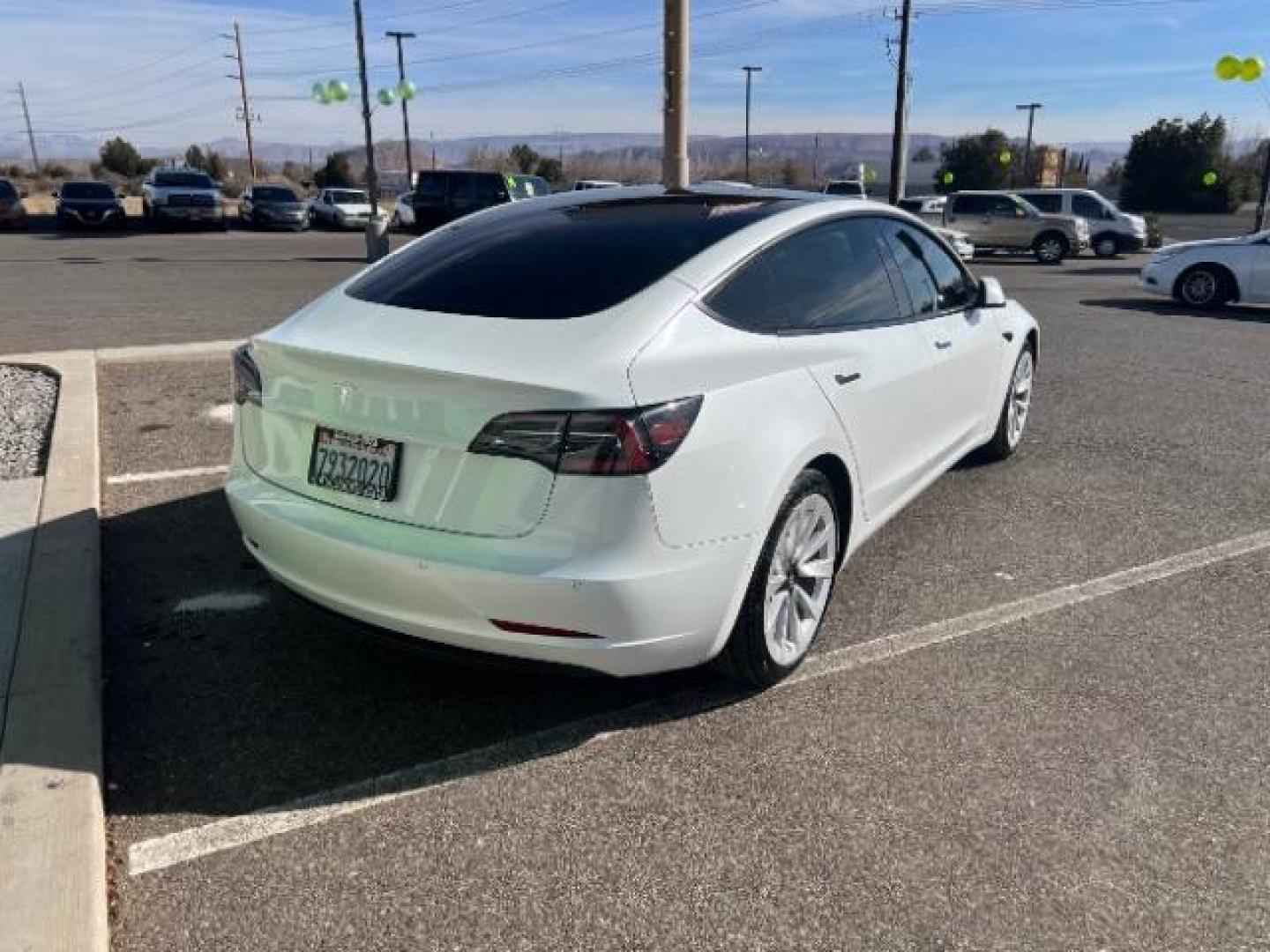 2021 Pearl White Multi-Coat /All Black Tesla Model 3 Standard Range Plus (5YJ3E1EA1MF) with an ELECTRIC engine, 1-Speed Automatic transmission, located at 1865 East Red Hills Pkwy, St. George, 84770, (435) 628-0023, 37.120850, -113.543640 - Photo#9