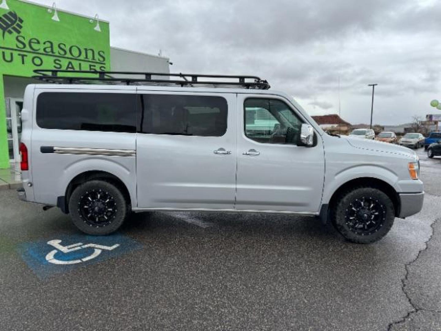 2020 Brilliant Silver Metallic /Beige, leather Nissan NV Passenger 3500 SL V8 (5BZAF0AA7LN) with an 5.6L V8 engine, 5-Speed Automatic transmission, located at 1865 East Red Hills Pkwy, St. George, 84770, (435) 628-0023, 37.120850, -113.543640 - Photo#9