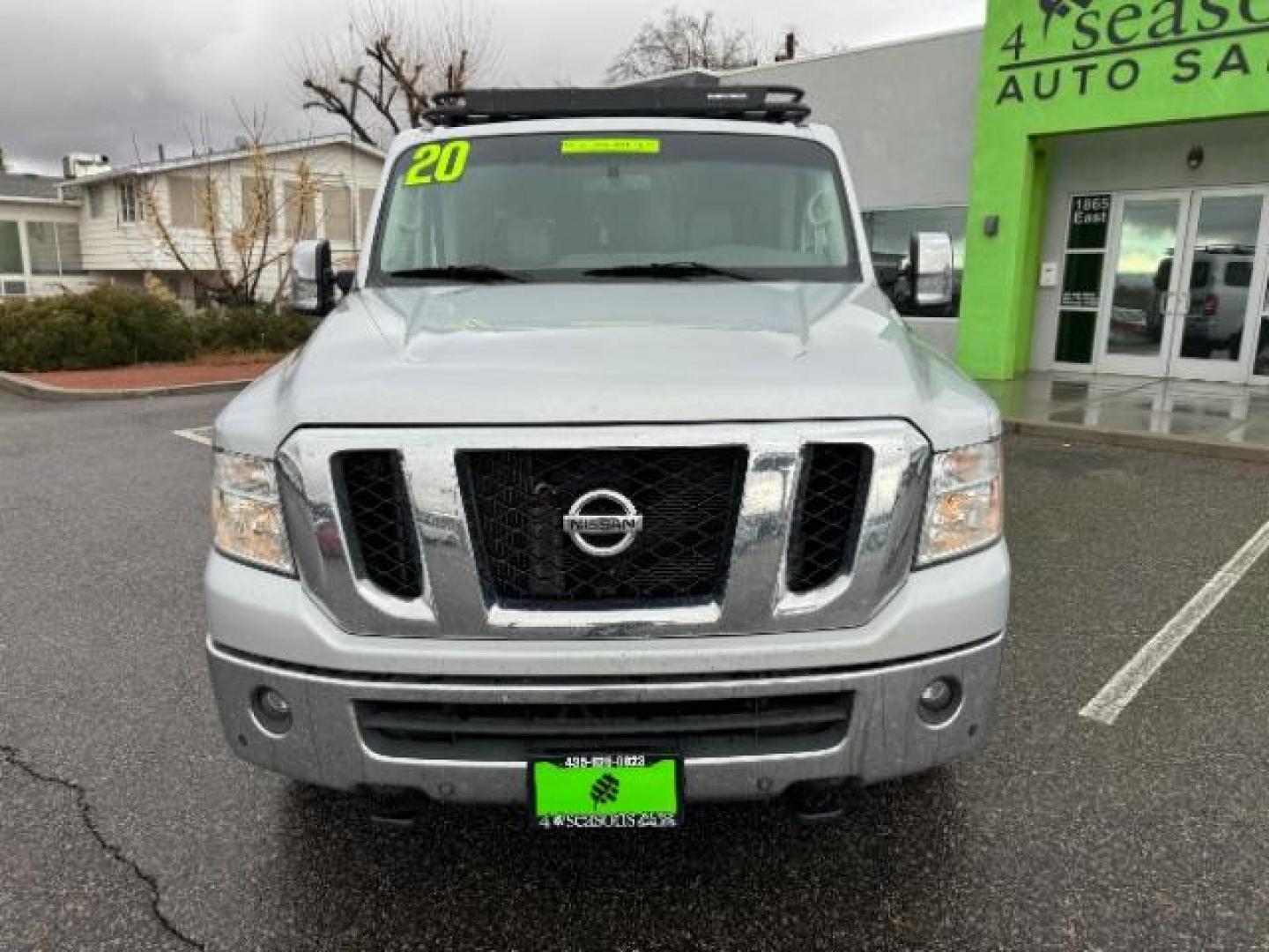 2020 Brilliant Silver Metallic /Beige, leather Nissan NV Passenger 3500 SL V8 (5BZAF0AA7LN) with an 5.6L V8 engine, 5-Speed Automatic transmission, located at 1865 East Red Hills Pkwy, St. George, 84770, (435) 628-0023, 37.120850, -113.543640 - Photo#2