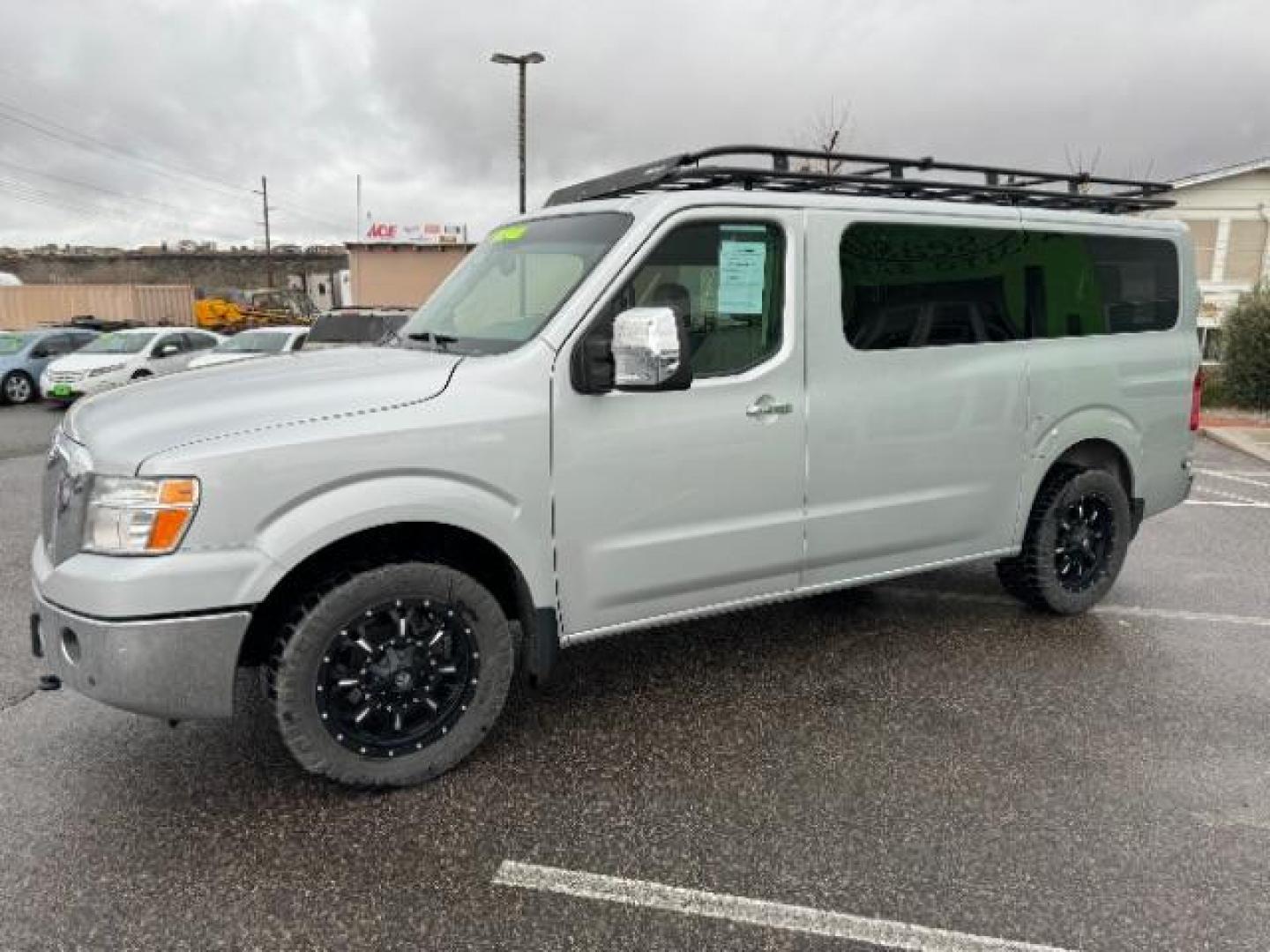 2020 Brilliant Silver Metallic /Beige, leather Nissan NV Passenger 3500 SL V8 (5BZAF0AA7LN) with an 5.6L V8 engine, 5-Speed Automatic transmission, located at 1865 East Red Hills Pkwy, St. George, 84770, (435) 628-0023, 37.120850, -113.543640 - Photo#4