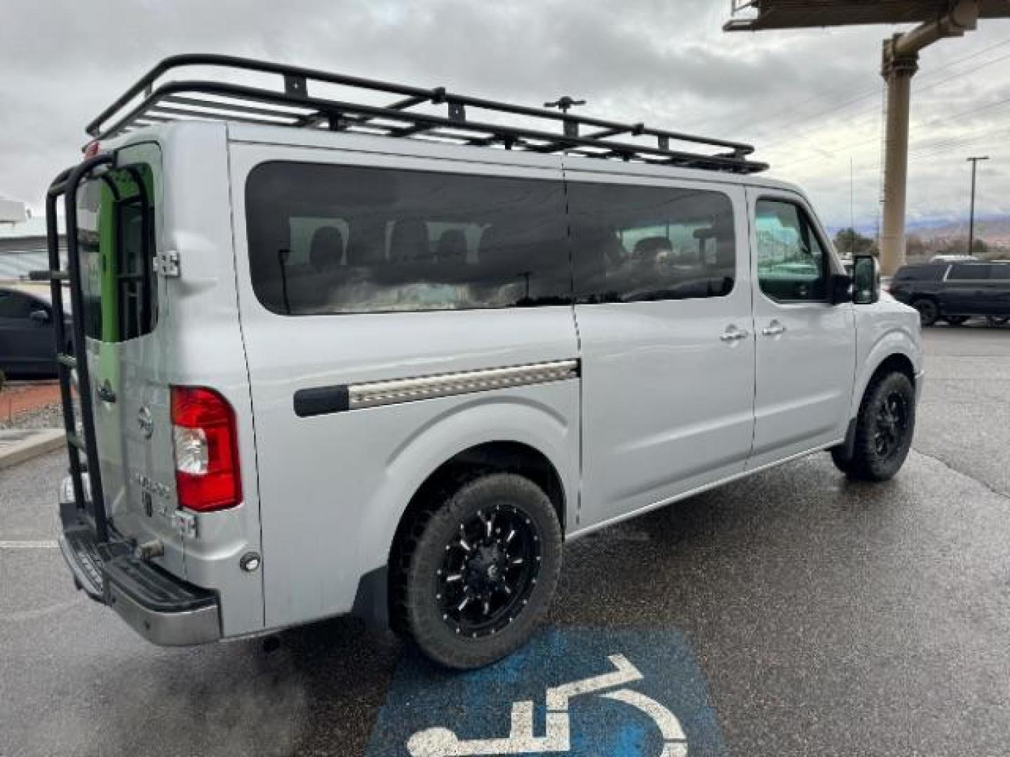 2020 Brilliant Silver Metallic /Beige, leather Nissan NV Passenger 3500 SL V8 (5BZAF0AA7LN) with an 5.6L V8 engine, 5-Speed Automatic transmission, located at 1865 East Red Hills Pkwy, St. George, 84770, (435) 628-0023, 37.120850, -113.543640 - Photo#8