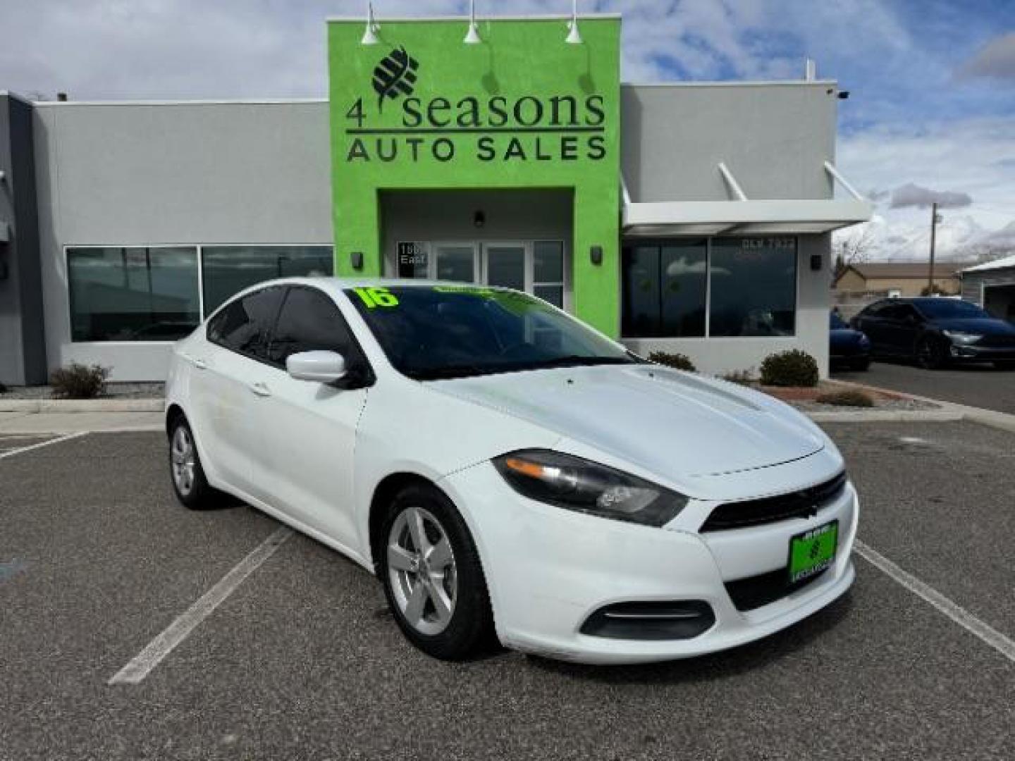 2016 White /Black, premium cloth Dodge Dart SXT (1C3CDFBB9GD) with an 2.4L L4 DOHC 16V engine, 6-Speed Automatic transmission, located at 940 North Main Street, Cedar City, UT, 84720, (435) 628-0023, 37.692936, -113.061897 - We specialize in helping ALL people get the best financing available. No matter your credit score, good, bad or none we can get you an amazing rate. Had a bankruptcy, divorce, or repossessions? We give you the green light to get your credit back on the road. Low down and affordable payments that fit - Photo#0