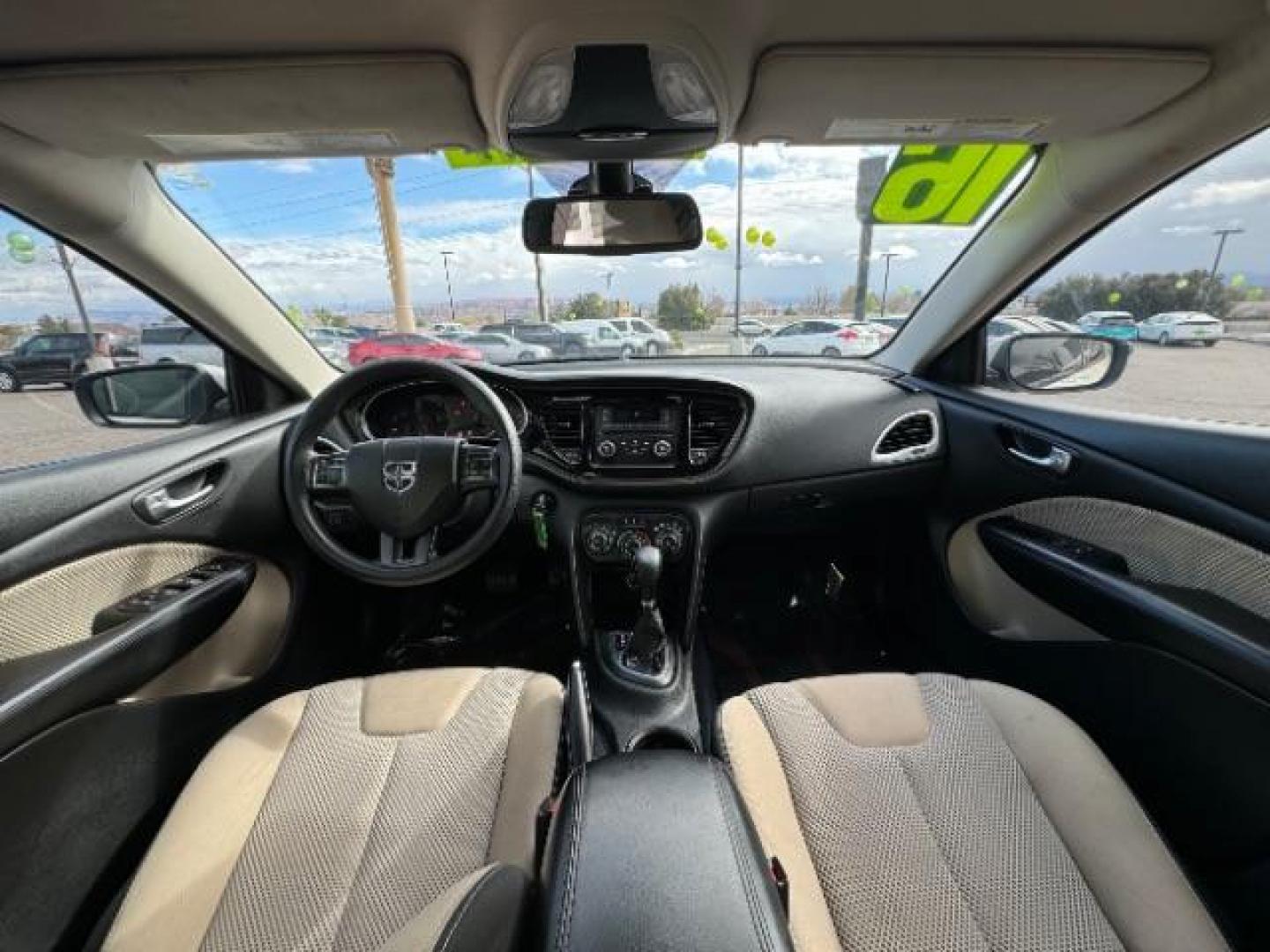 2016 White /Black, premium cloth Dodge Dart SXT (1C3CDFBB9GD) with an 2.4L L4 DOHC 16V engine, 6-Speed Automatic transmission, located at 940 North Main Street, Cedar City, UT, 84720, (435) 628-0023, 37.692936, -113.061897 - Photo#24