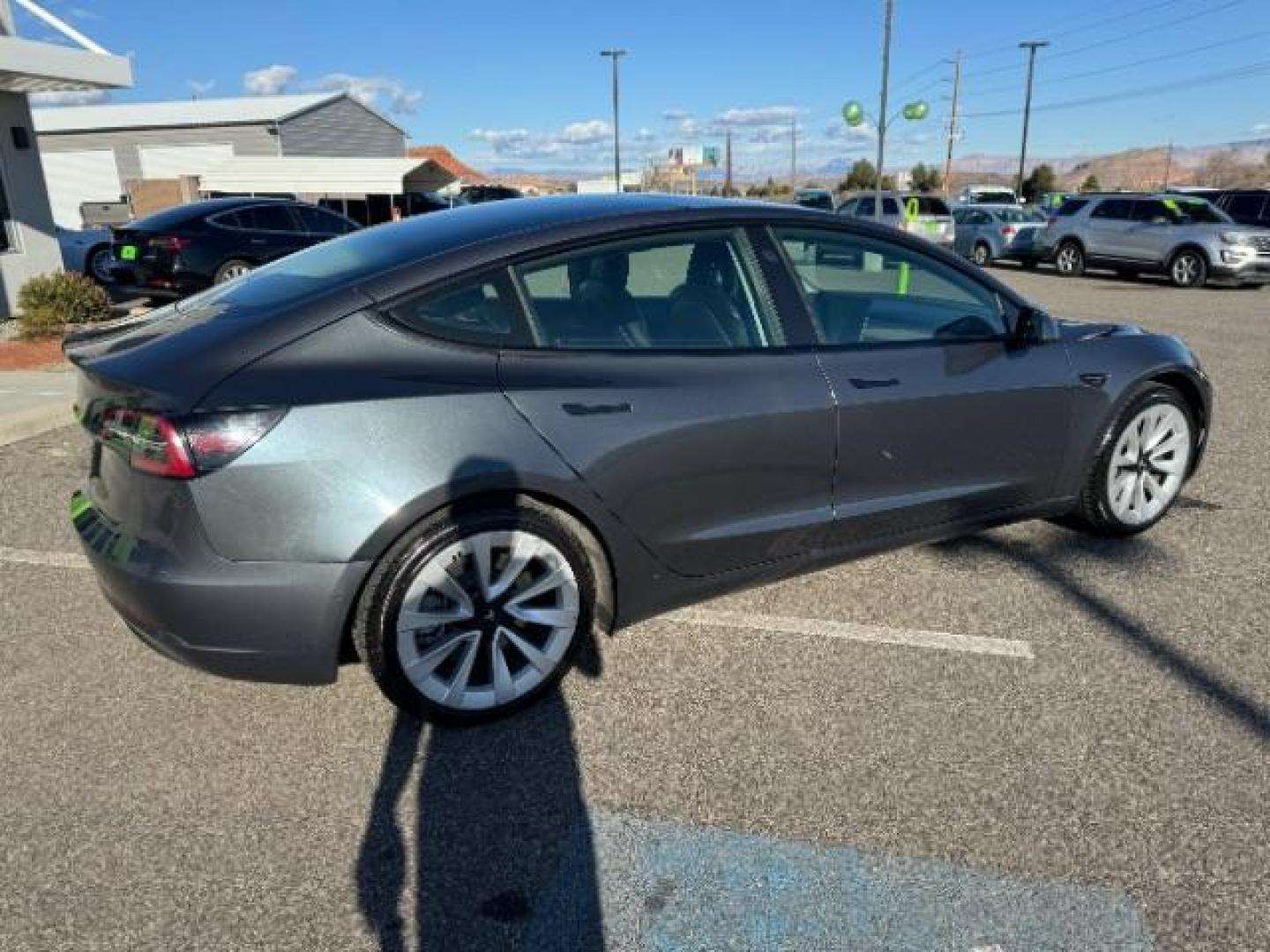 2022 Midnight Silver Metallic /All Black Tesla Model 3 Standard Range Plus (5YJ3E1EA3NF) with an ELECTRIC engine, 1-Speed Automatic transmission, located at 1865 East Red Hills Pkwy, St. George, 84770, (435) 628-0023, 37.120850, -113.543640 - Very clean model 3 with LFP battery. (Lithium Ion is the new Tesla battery technology that is meant to be fully charged daily) Currently gets 260 miles on full charge. The battery and drive motor still have 100k mile factory warranty. Extended battery warranty available. ****THIS CAR QUALIFIES FOR - Photo#11