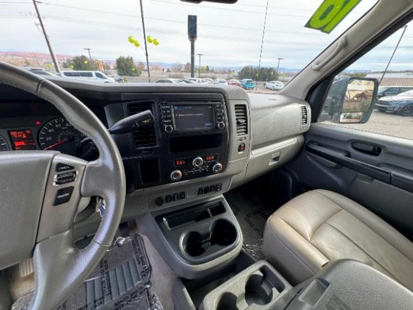 2018 Glacier White /Beige, leather Nissan NV Passenger 3500 SL V8 (5BZAF0AA5JN) with an 5.6L V8 engine, 5-Speed Automatic transmission, located at 1865 East Red Hills Pkwy, St. George, 84770, (435) 628-0023, 37.120850, -113.543640 - Photo#25