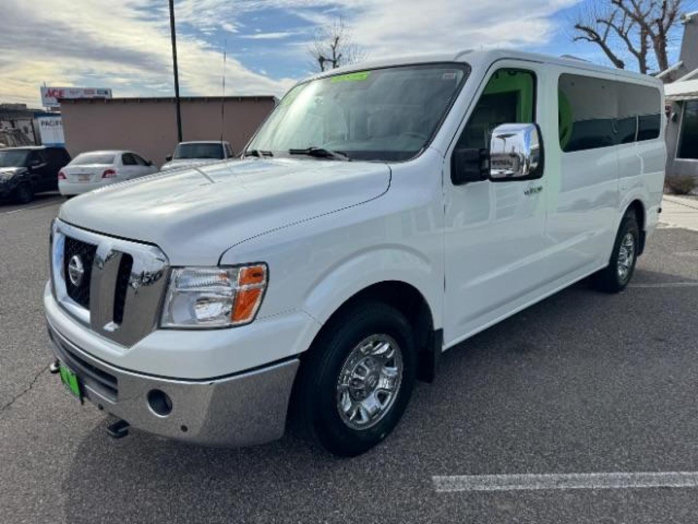 2018 Glacier White /Beige, leather Nissan NV Passenger 3500 SL V8 (5BZAF0AA5JN) with an 5.6L V8 engine, 5-Speed Automatic transmission, located at 1865 East Red Hills Pkwy, St. George, 84770, (435) 628-0023, 37.120850, -113.543640 - Photo#3