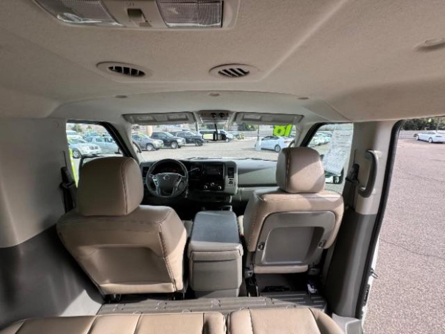 2018 Glacier White /Beige, leather Nissan NV Passenger 3500 SL V8 (5BZAF0AA5JN) with an 5.6L V8 engine, 5-Speed Automatic transmission, located at 1865 East Red Hills Pkwy, St. George, 84770, (435) 628-0023, 37.120850, -113.543640 - Photo#44