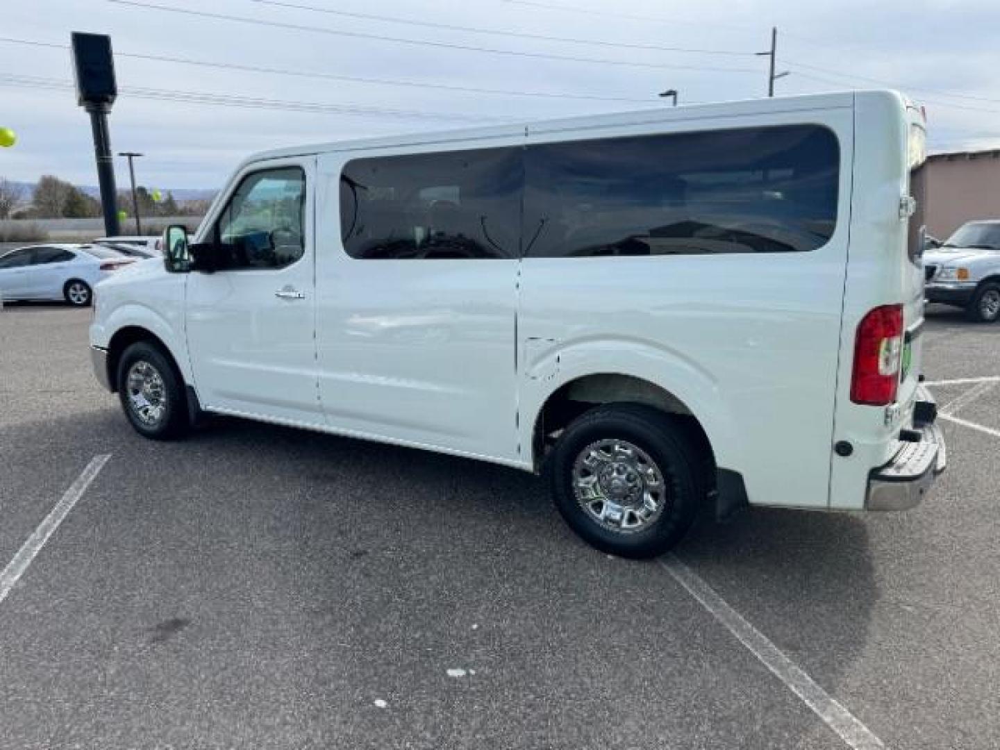 2018 Glacier White /Beige, leather Nissan NV Passenger 3500 SL V8 (5BZAF0AA5JN) with an 5.6L V8 engine, 5-Speed Automatic transmission, located at 1865 East Red Hills Pkwy, St. George, 84770, (435) 628-0023, 37.120850, -113.543640 - Photo#6