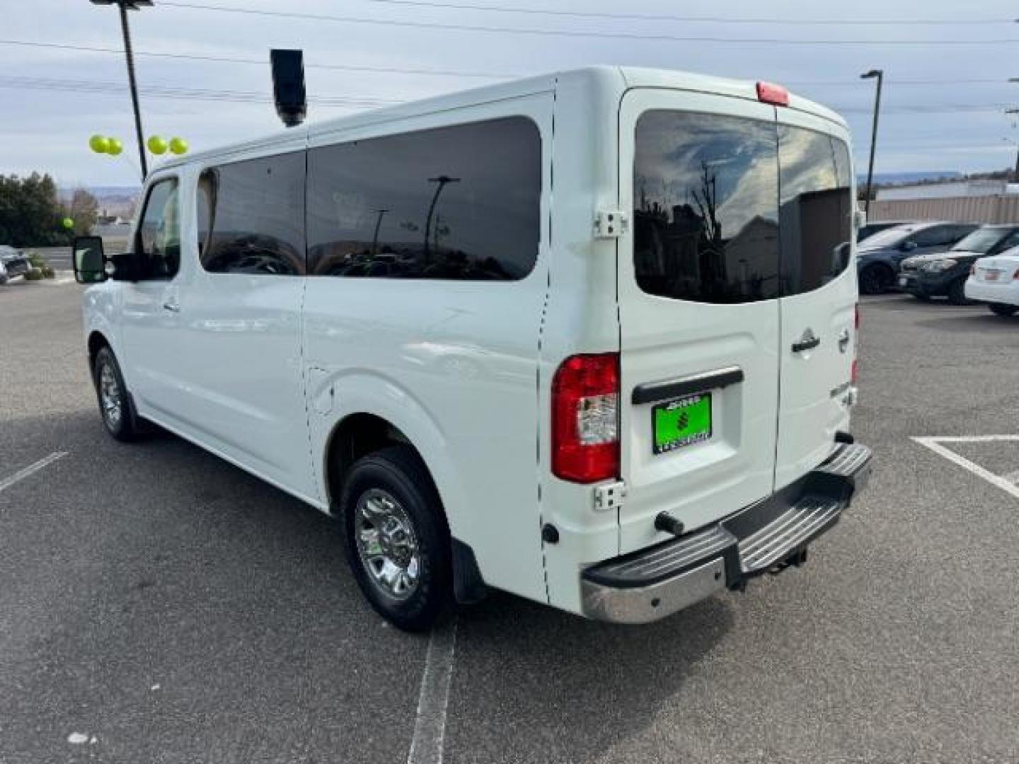 2018 Glacier White /Beige, leather Nissan NV Passenger 3500 SL V8 (5BZAF0AA5JN) with an 5.6L V8 engine, 5-Speed Automatic transmission, located at 1865 East Red Hills Pkwy, St. George, 84770, (435) 628-0023, 37.120850, -113.543640 - Photo#7